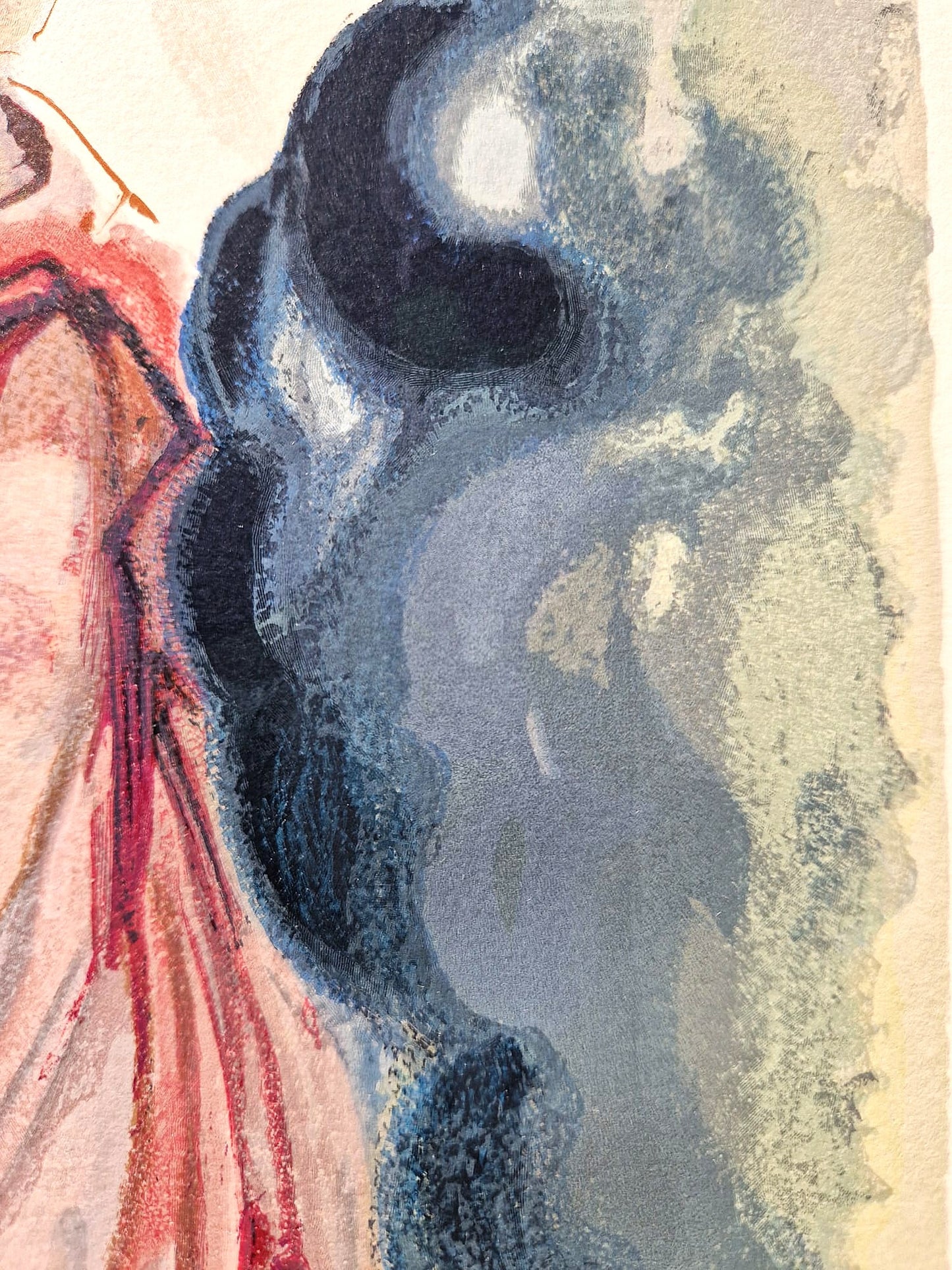 SALVADOR DALI - Beatrice Resolves Dante's Doubts ( Dante-Divine Comedy) (Unframed)