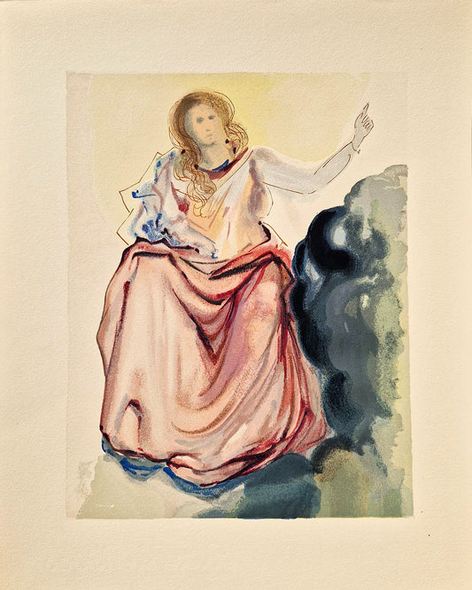 SALVADOR DALI - Beatrice Resolves Dante's Doubts ( Dante-Divine Comedy) (Unframed)