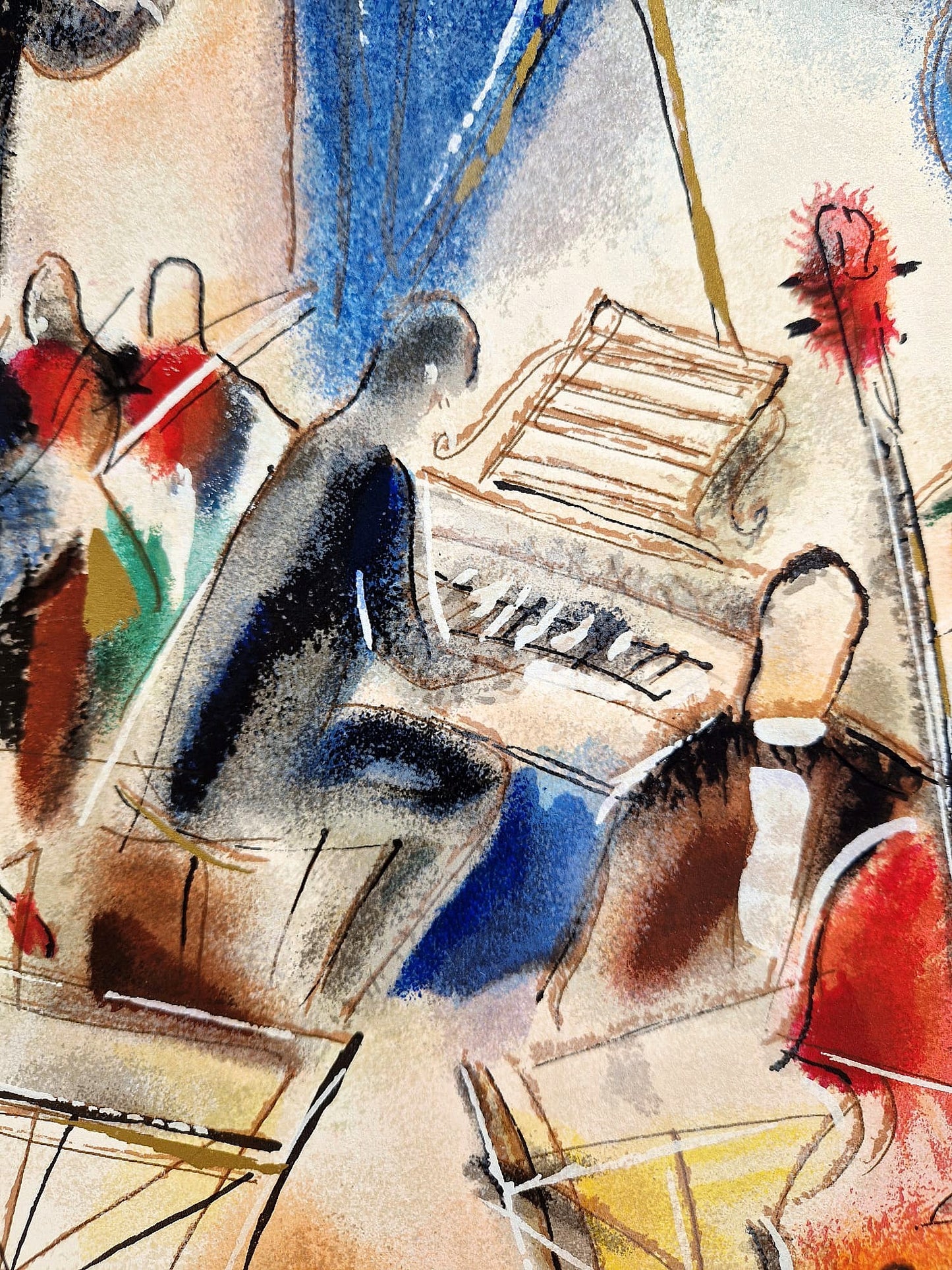 MICHAEL ROZENVAIN - Afternoon Recital (Unframed) Serigraph