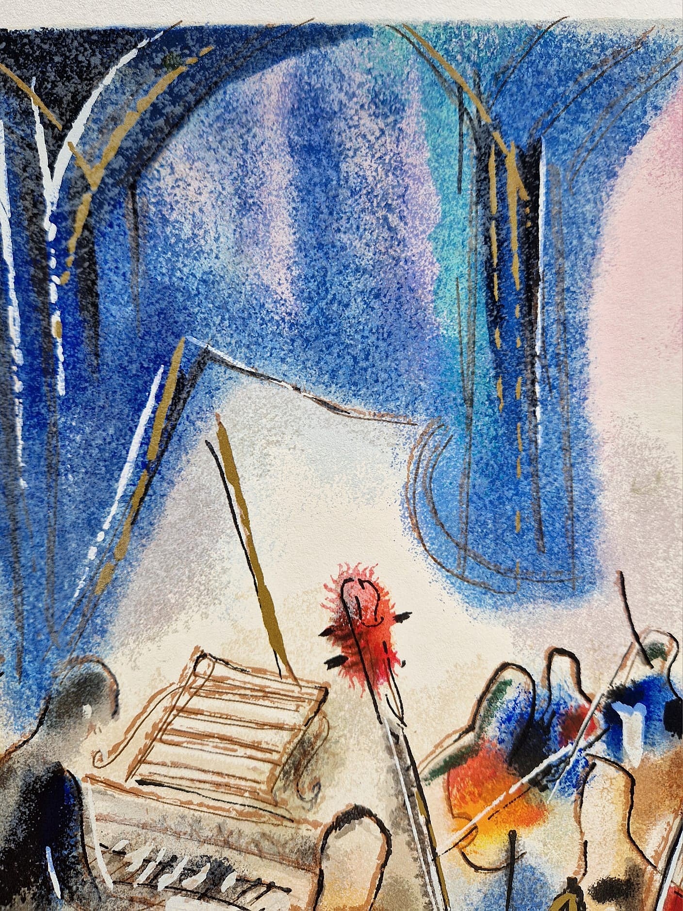 MICHAEL ROZENVAIN - Afternoon Recital (Unframed) Serigraph