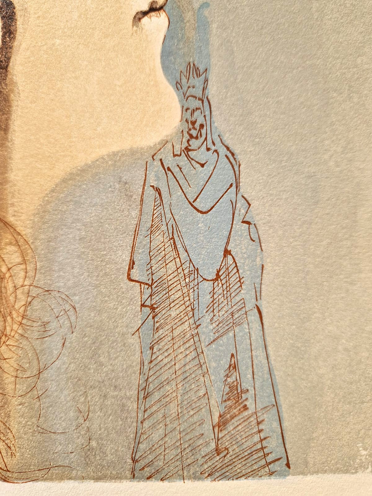 SALVADOR DALI - Krása Beatrice (Dante - Božská komédia) (Bez rámu) Drevoryt