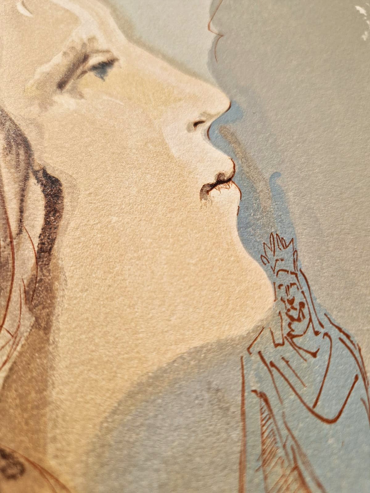 SALVADOR DALI - Krása Beatrice (Dante - Božská komédia) (Bez rámu) Drevoryt