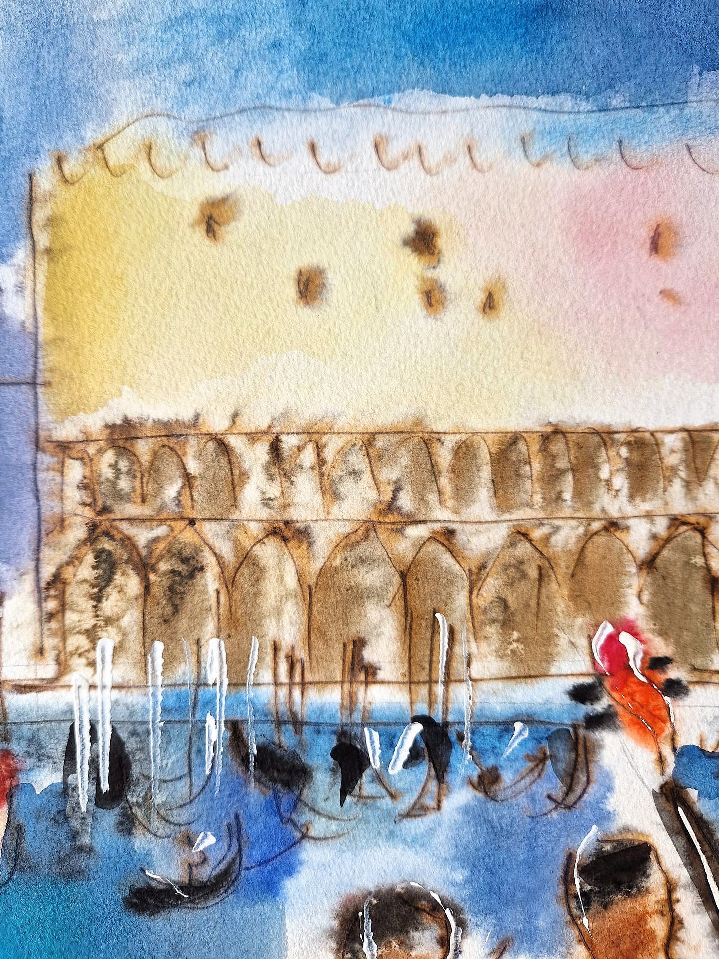 MICHAEL ROZENVAIN - Concerto in C Minor (UNIQUE - Watercolor) (Unframed)