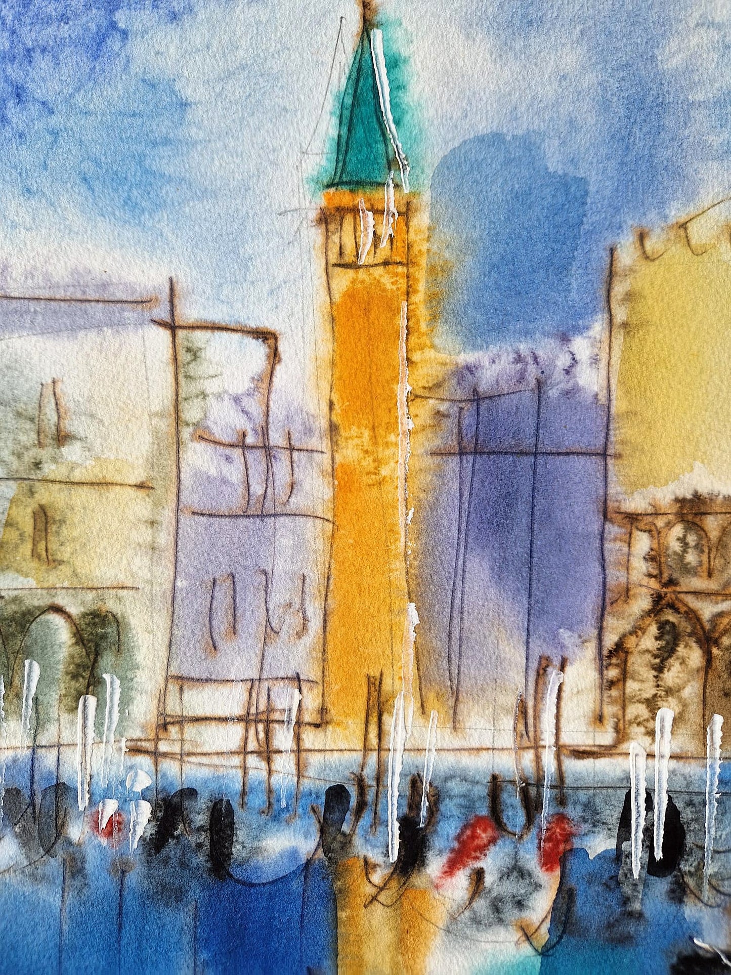 MICHAEL ROZENVAIN - Concerto in C Minor (UNIQUE - Watercolor) (Unframed)