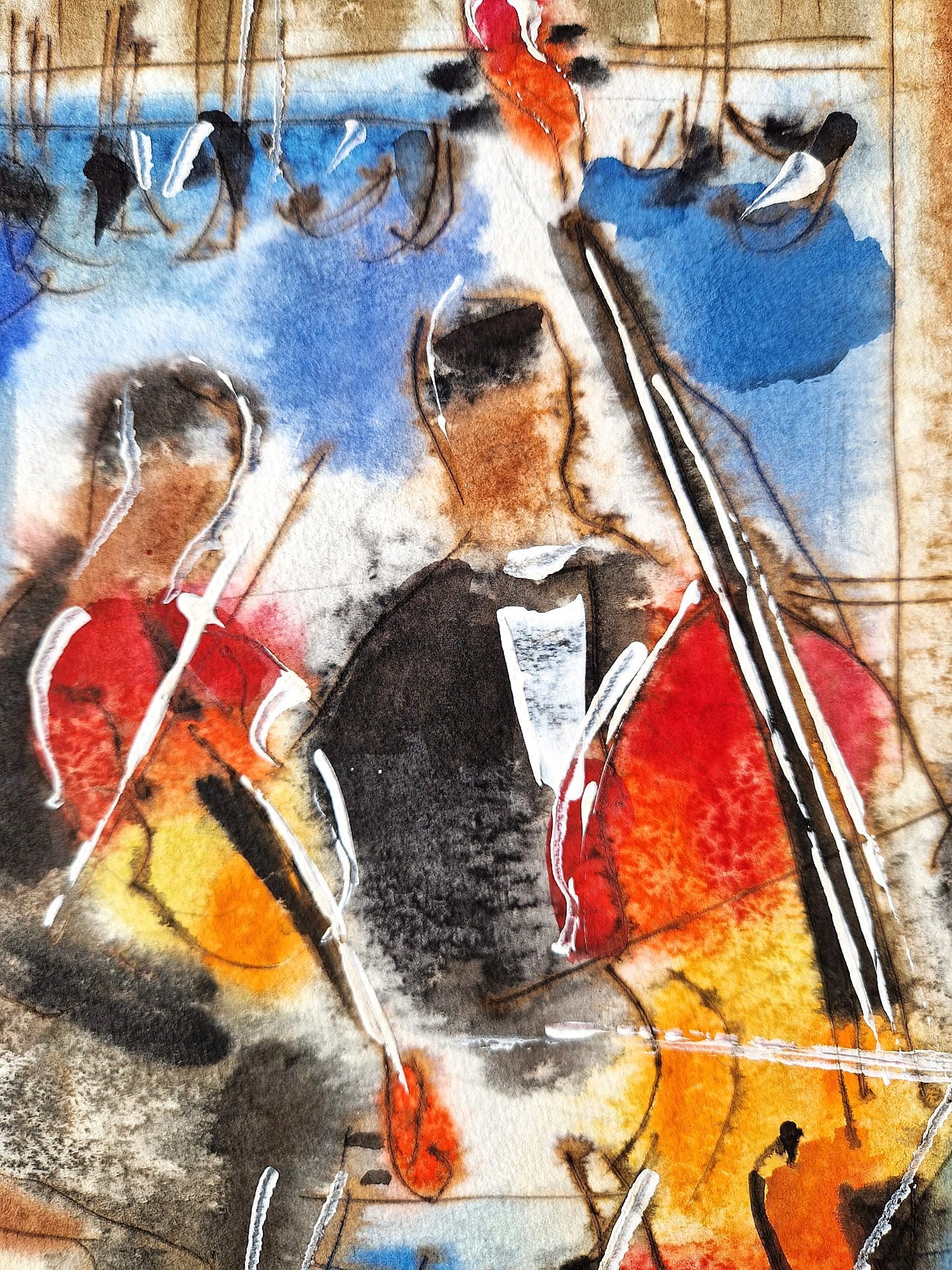 MICHAEL ROZENVAIN - Concerto in C Minor (UNIQUE - Watercolor) (Unframed)