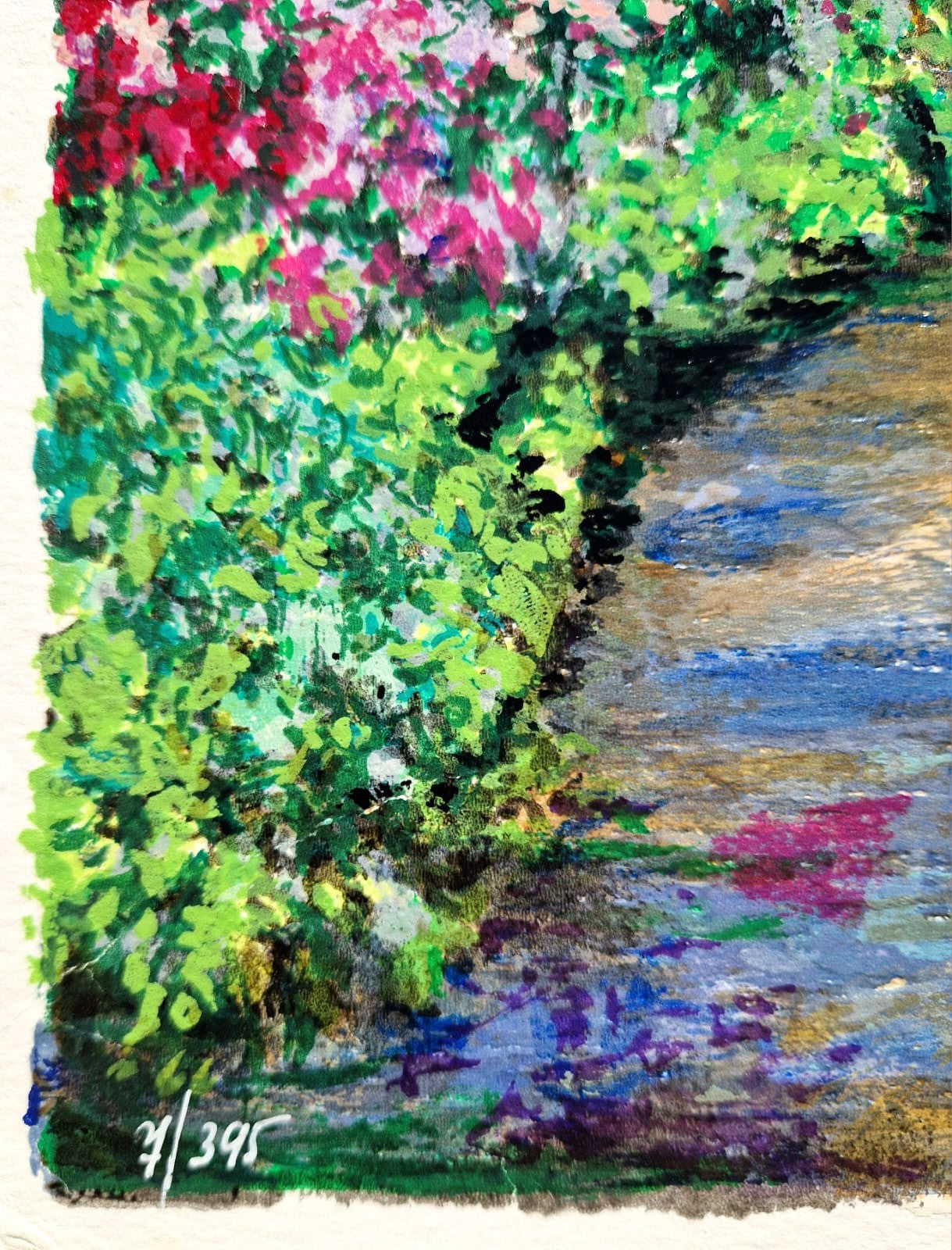 DIMITRI POLAK - Záhradná prechádzka (nerámovaná) serigrafia