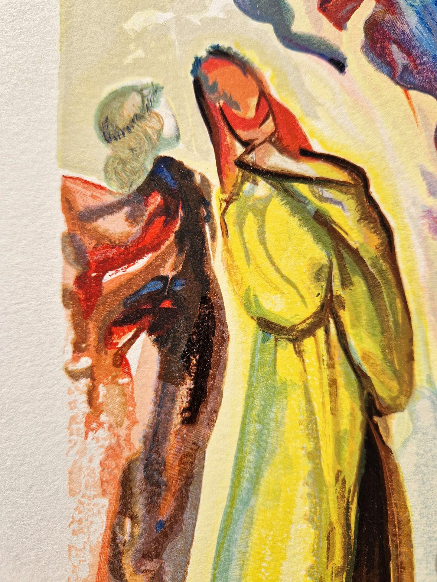 SALVADOR DALI - Ghost of Ancestors (Dante - Divine comedy) (Unframed) Woodcut