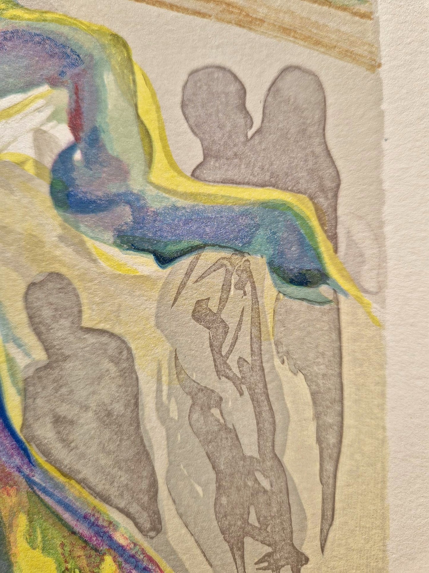 SALVADOR DALI - Ghost of Ancestors (Dante - Divine comedy) (Unframed) Woodcut