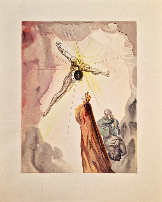 SALVADOR DALI - Christ Apparition  (Dante - Divine Comedy) (Unframed)