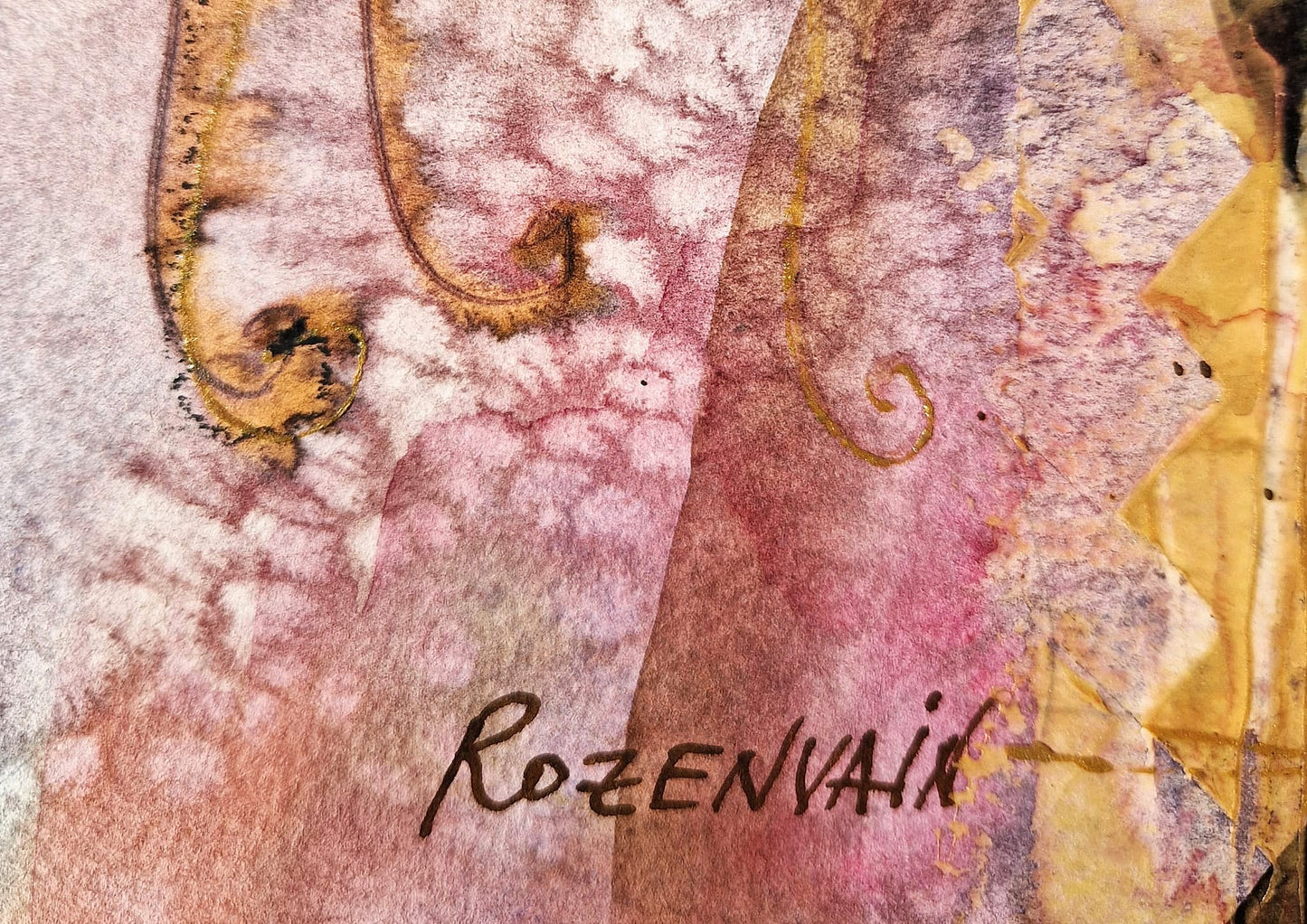 MICHAEL ROZENVAIN - A Hidden Beautiful Spectator (UNIQUE - Watercolor) (Unframed)