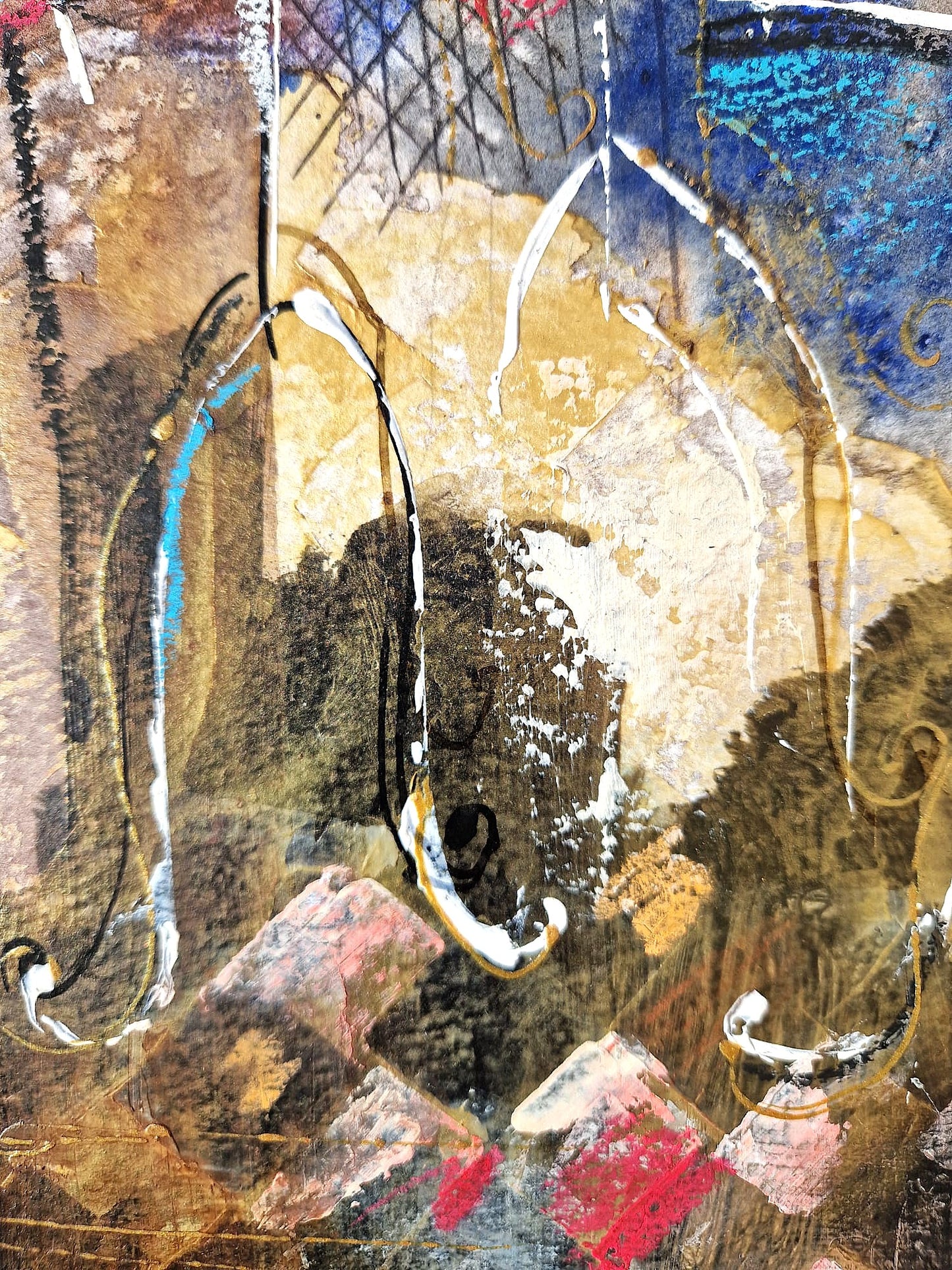 MICHAEL ROZENVAIN - A Hidden Beautiful Spectator (UNIQUE - Watercolor) (Unframed)