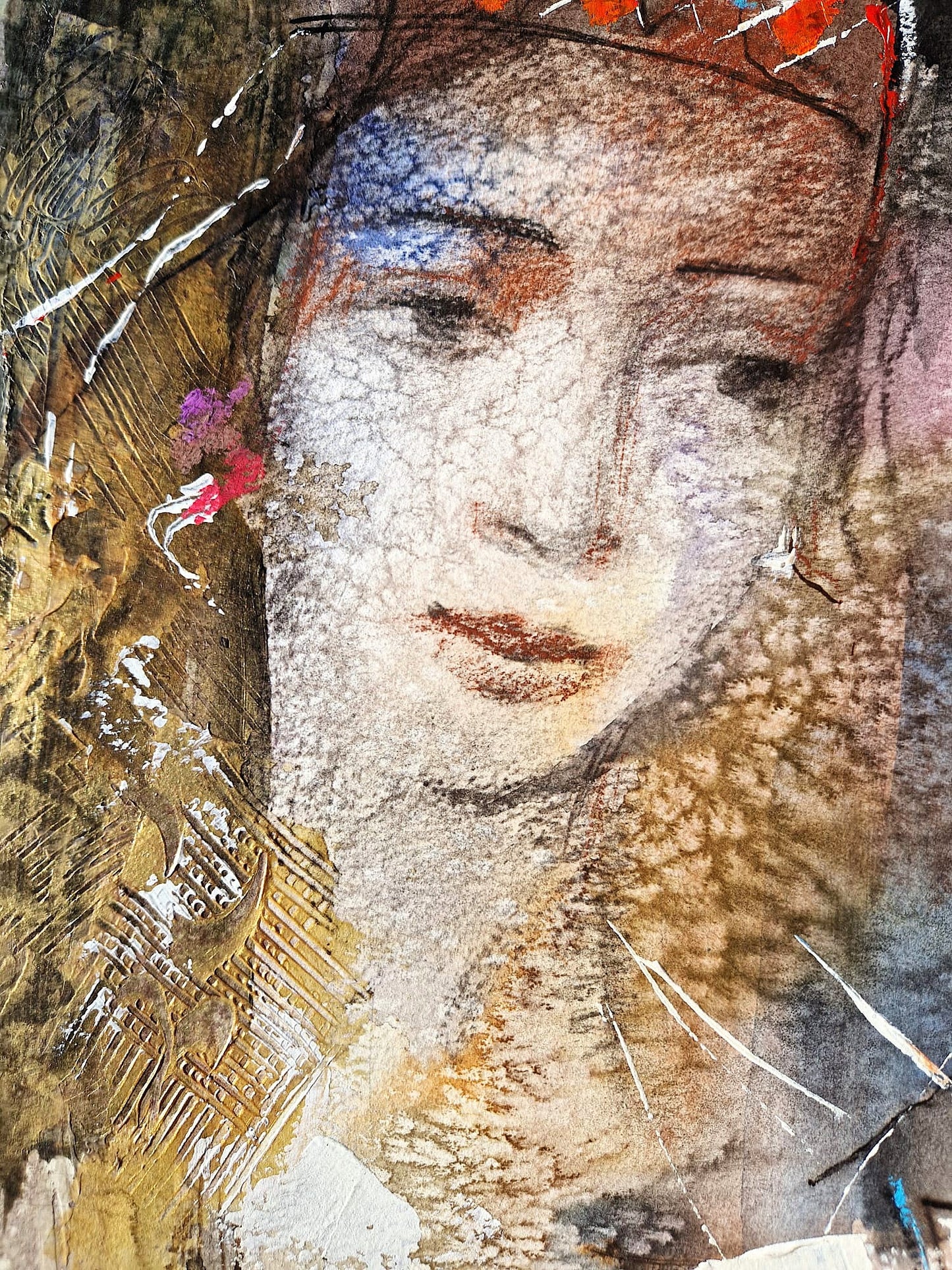 MICHAEL ROZENVAIN - A Hidden Beautiful Spectator (UNIQUE - Watercolor) (Unframed)