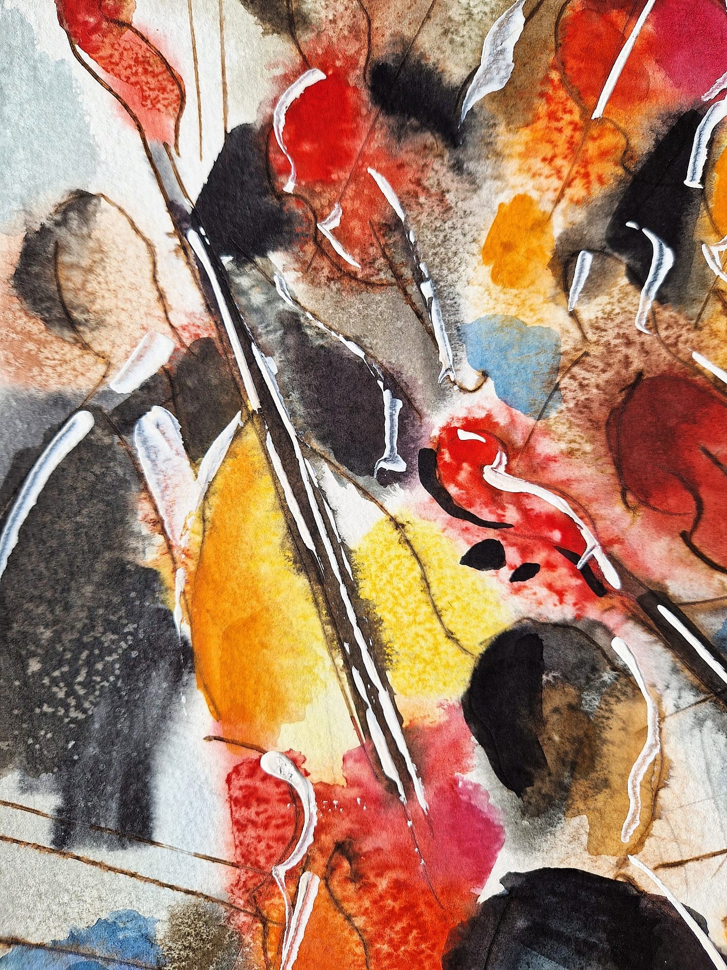 MICHAEL ROZENVAIN - The Maestro’s Command (UNIQUE - Watercolor) (Unframed)