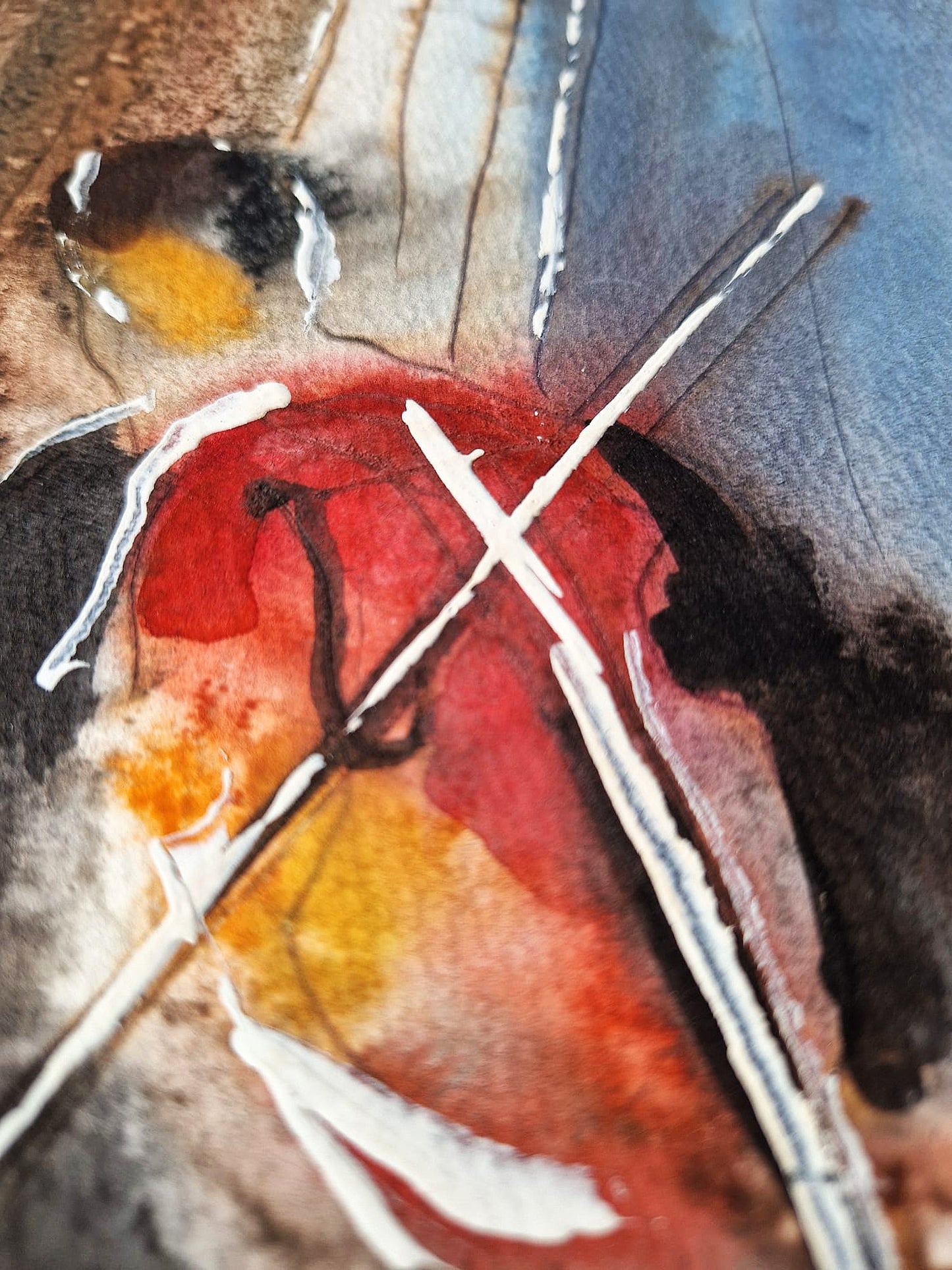 MICHAEL ROZENVAIN - String Quartet in Sunroom (UNIQUE - Watercolor) (Unframed)