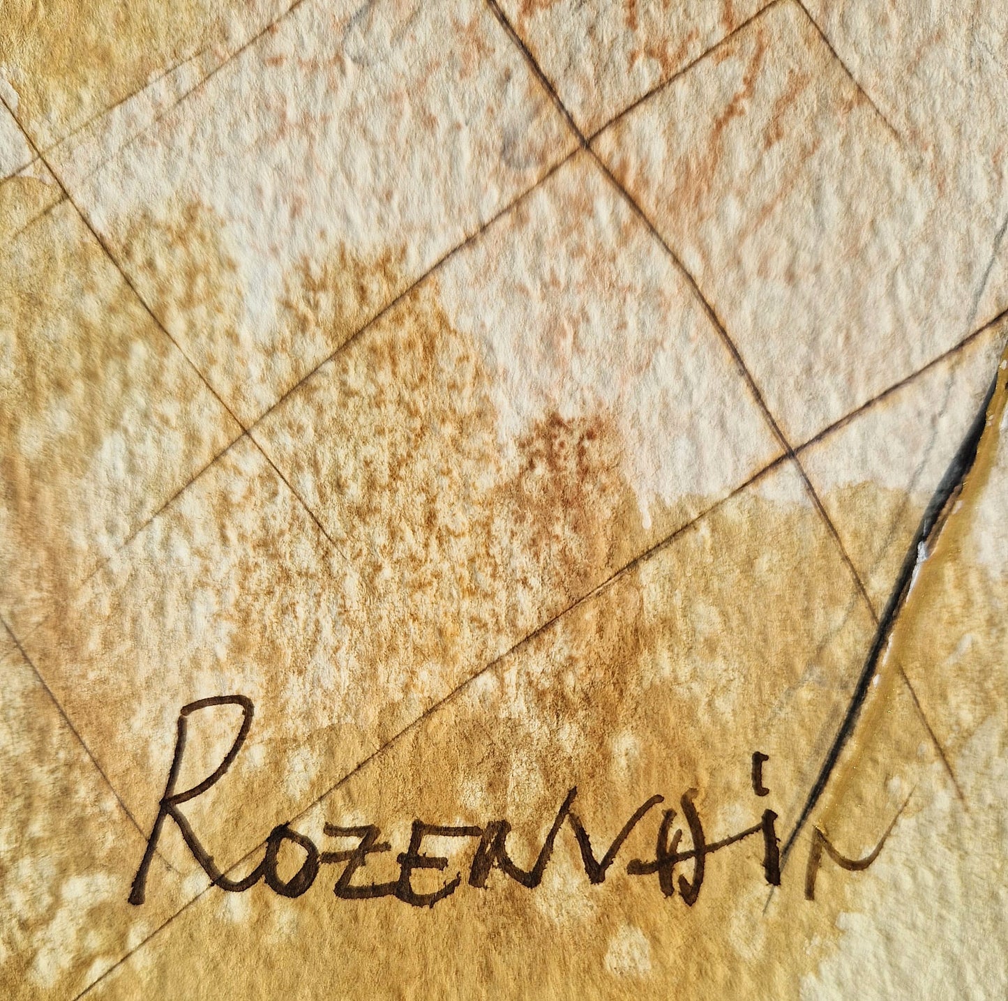 MICHAEL ROZENVAIN - The Symphonic Pulse (UNIQUE - Watercolor) (Unframed)