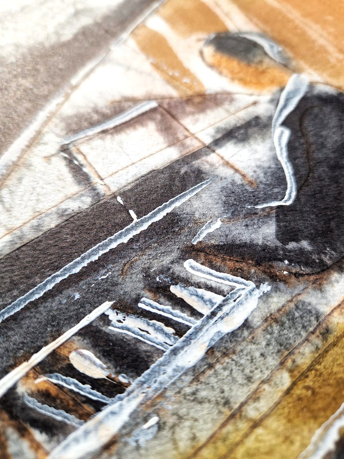 MICHAEL ROZENVAIN - Florence Quartet (UNIQUE - Watercolor) (Unframed)