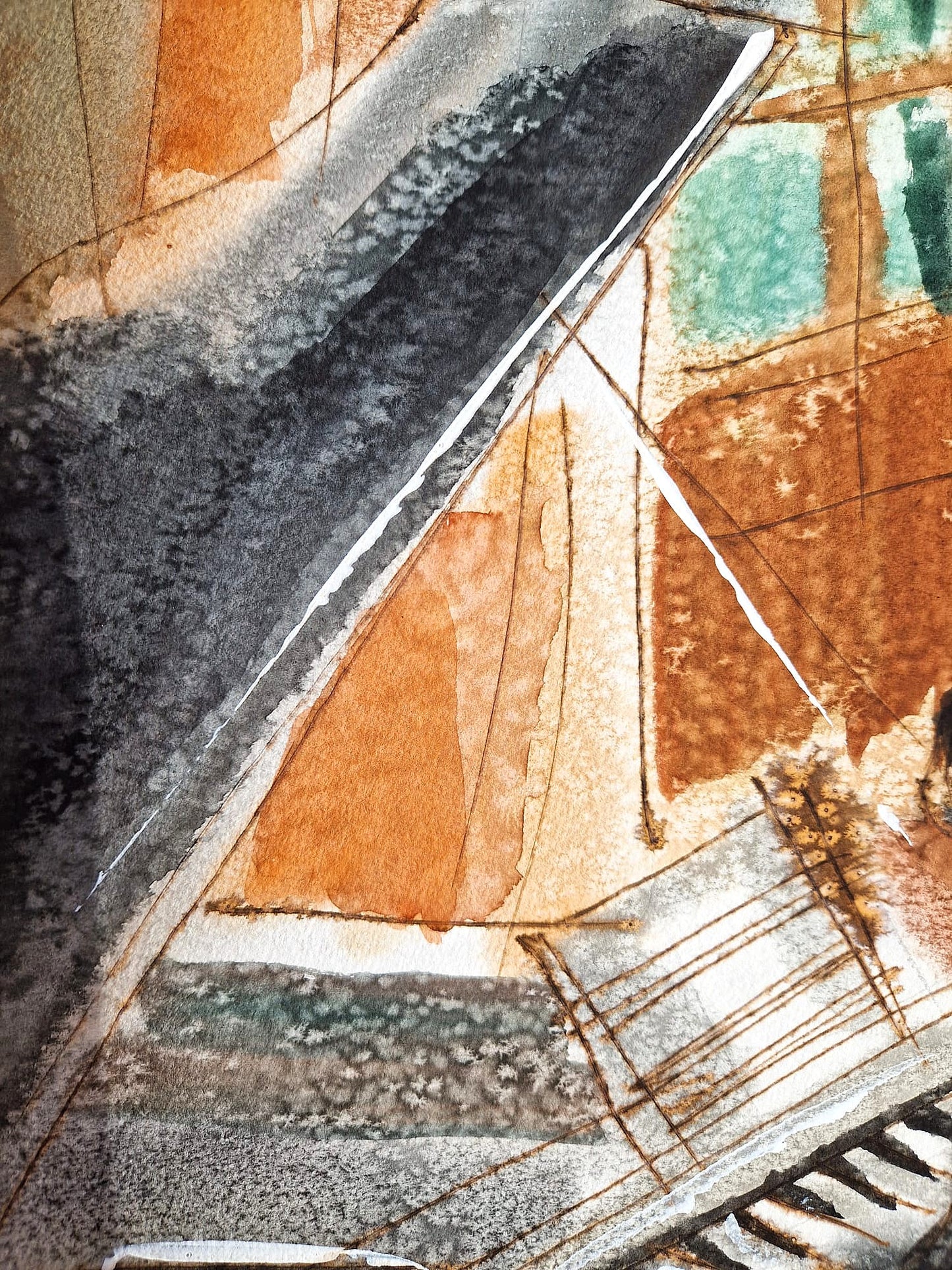 MICHAEL ROZENVAIN - Ballroom Sounds (UNIQUE - Watercolor) (Unframed)