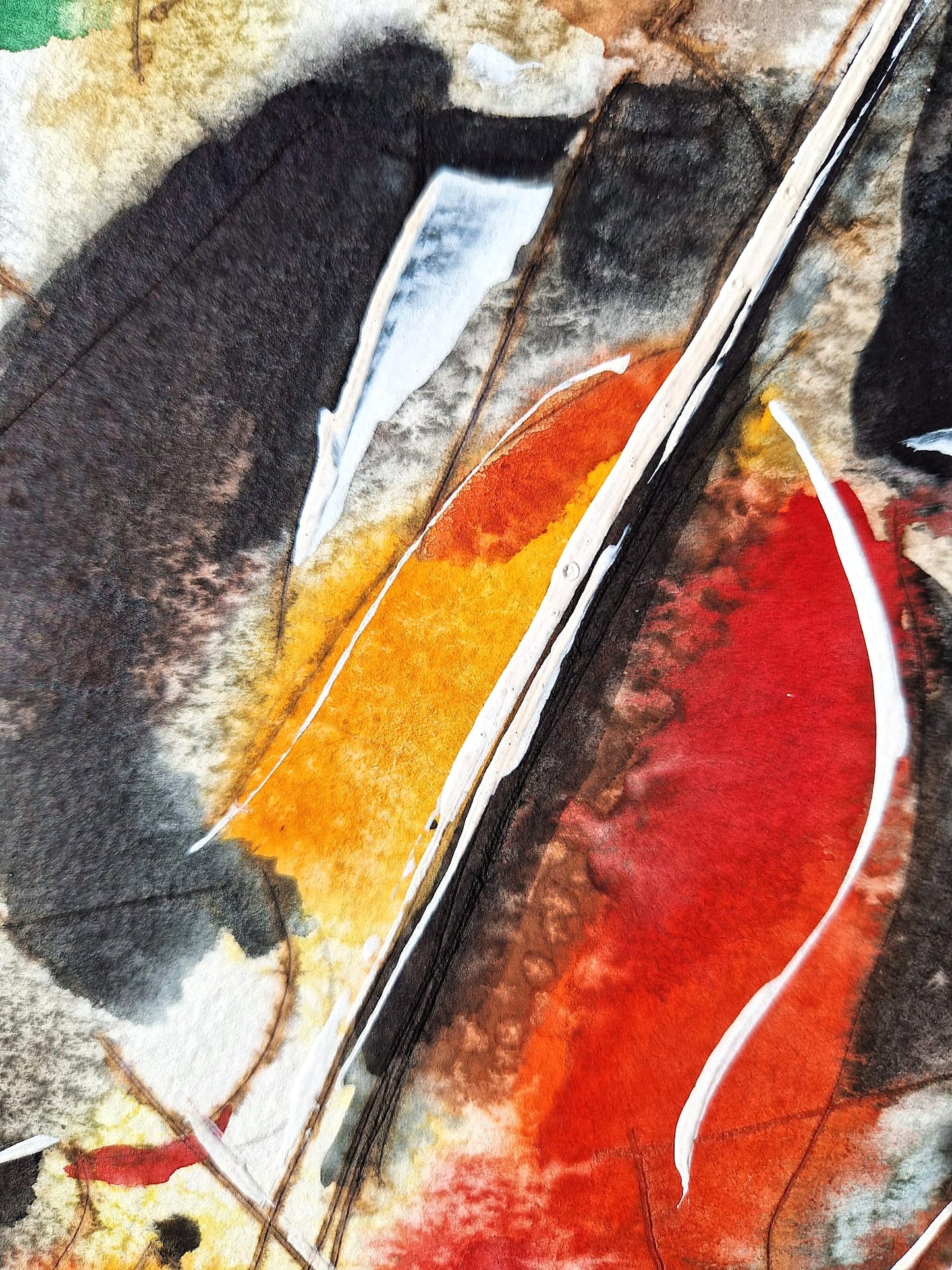 MICHAEL ROZENVAIN - Ballroom Sounds (UNIQUE - Watercolor) (Unframed)