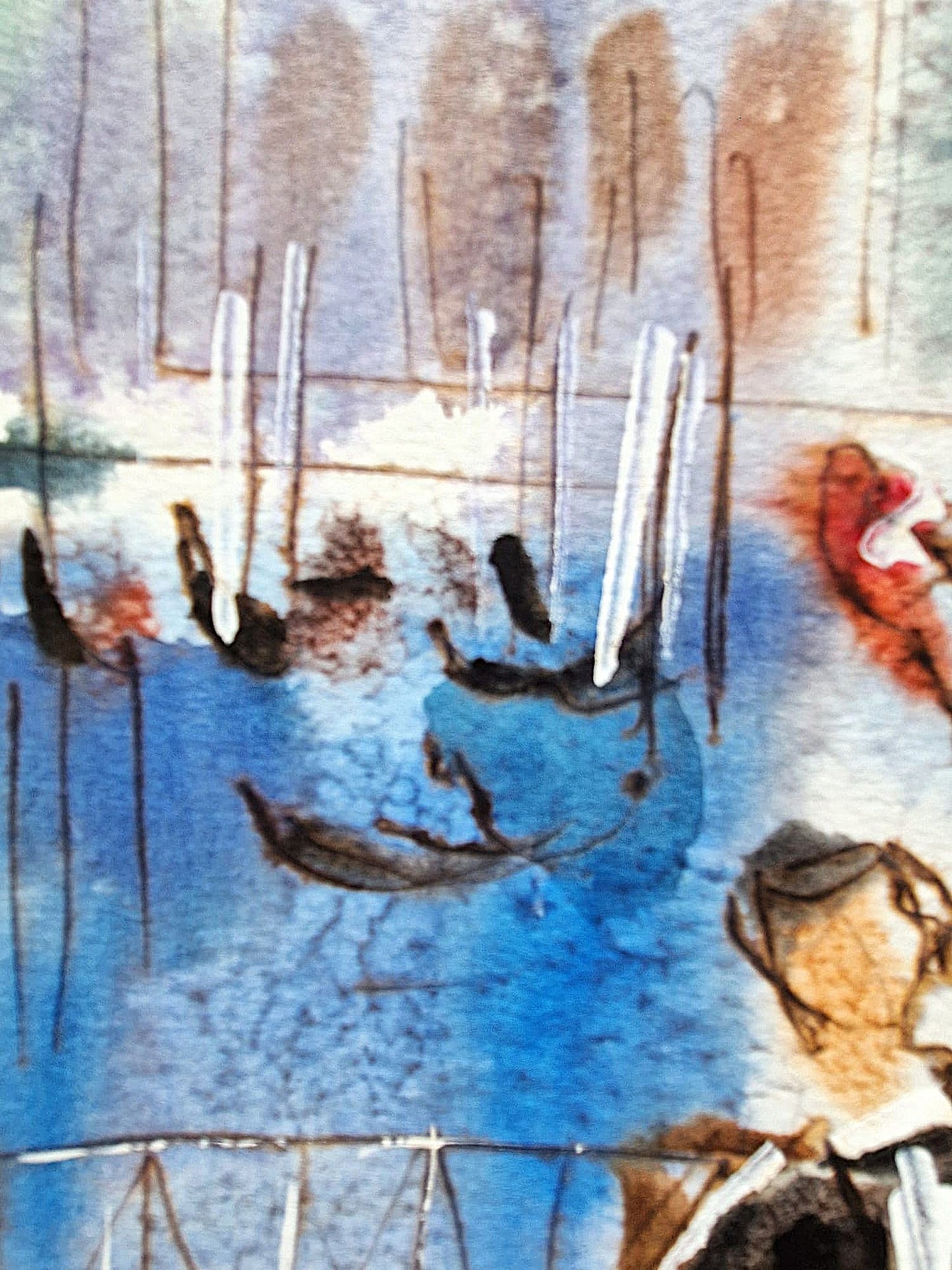 MICHAEL ROZENVAIN - Summer Sonata (UNIQUE - Watercolor) (Unframed)