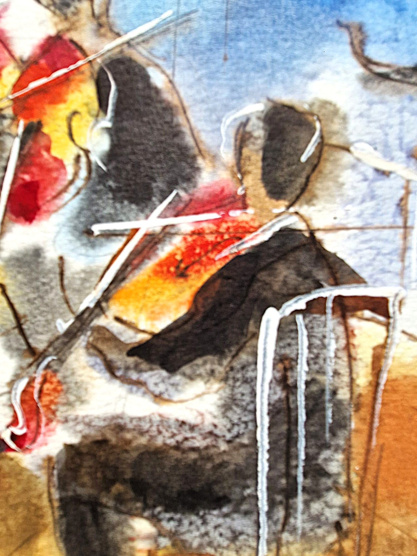 MICHAEL ROZENVAIN - Summer Sonata (UNIQUE - Watercolor) (Unframed)