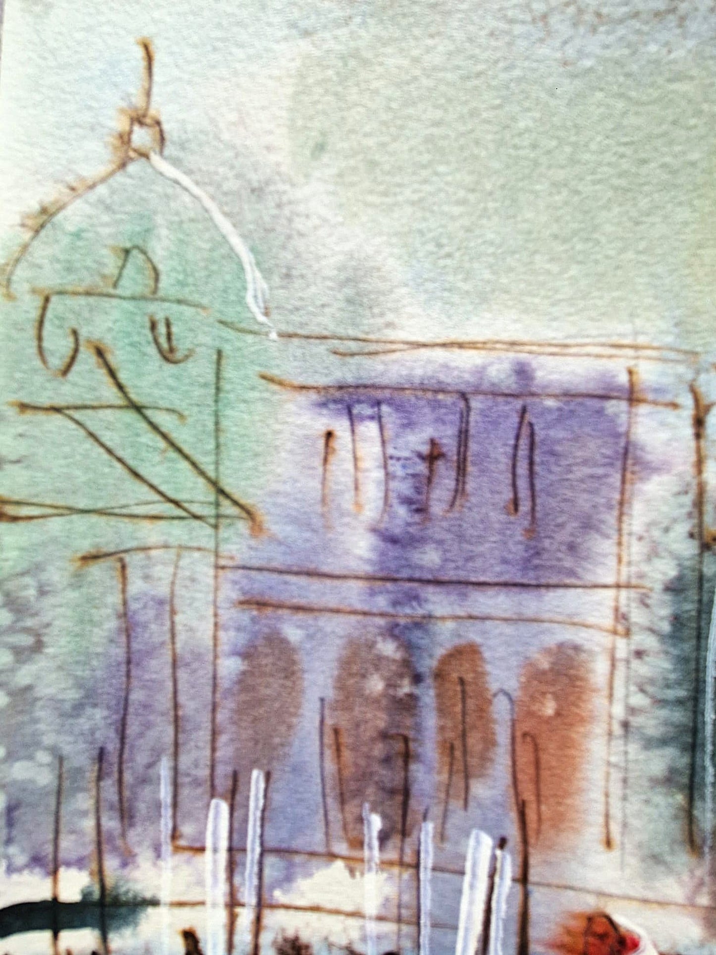 MICHAEL ROZENVAIN - Summer Sonata (UNIQUE - Watercolor) (Unframed)