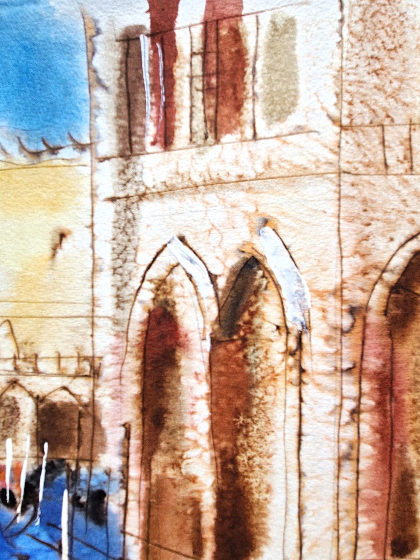 MICHAEL ROZENVAIN - Summer Sonata (UNIQUE - Watercolor) (Unframed)