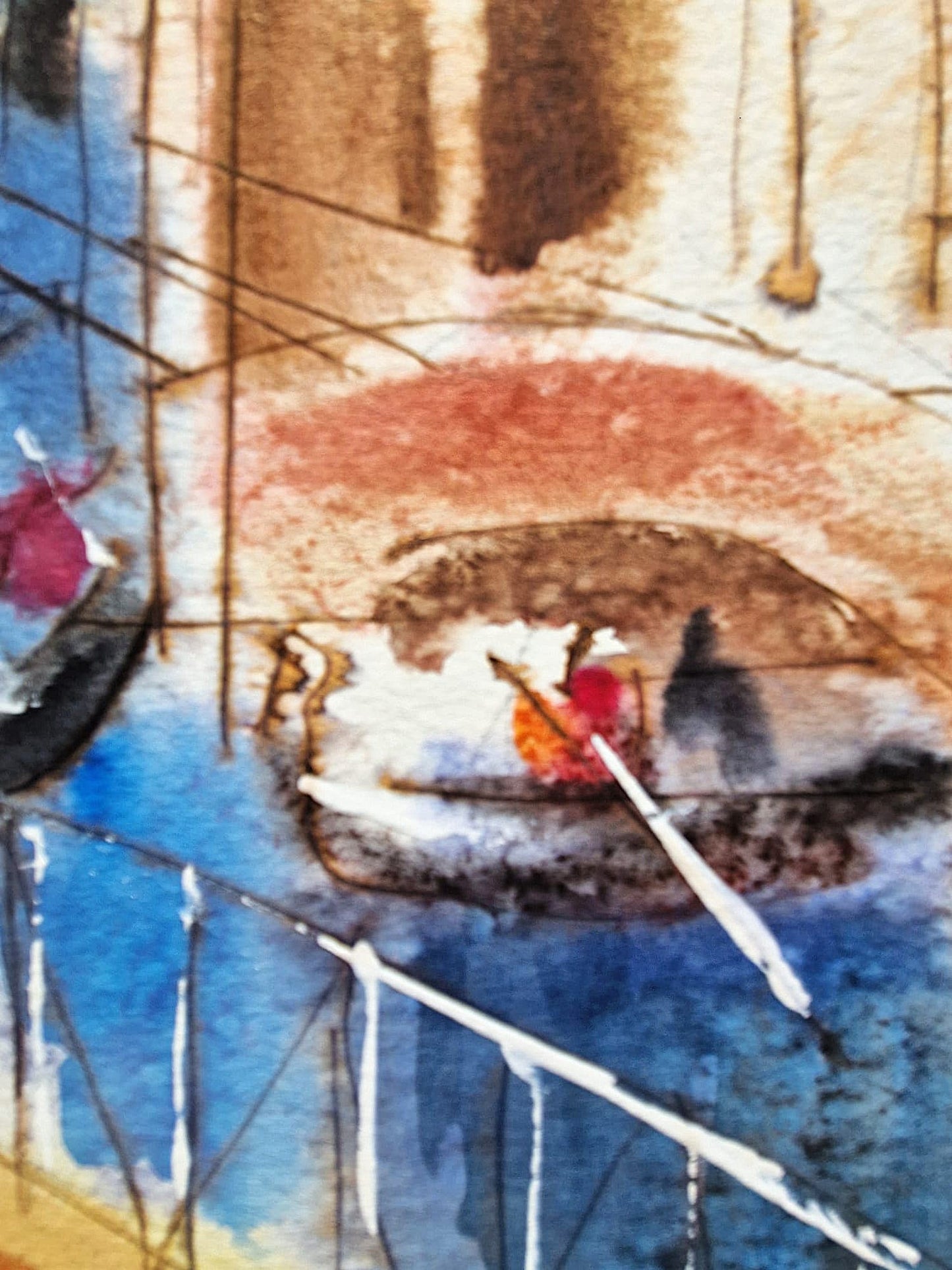 MICHAEL ROZENVAIN - Summer Sonata (UNIQUE - Watercolor) (Unframed)