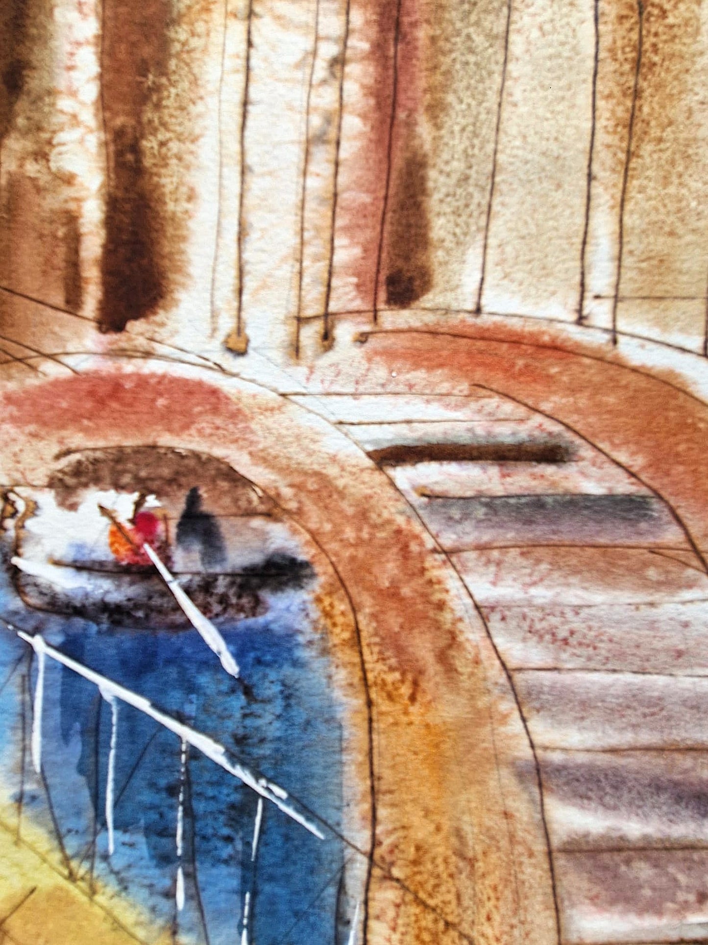 MICHAEL ROZENVAIN - Summer Sonata (UNIQUE - Watercolor) (Unframed)