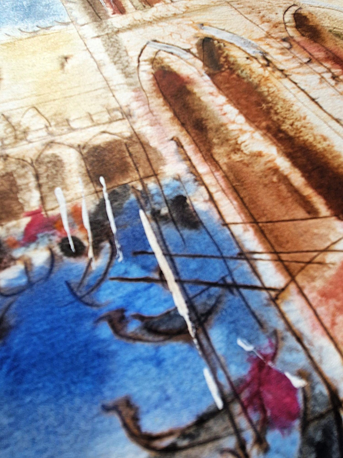 MICHAEL ROZENVAIN - Summer Sonata (UNIQUE - Watercolor) (Unframed)