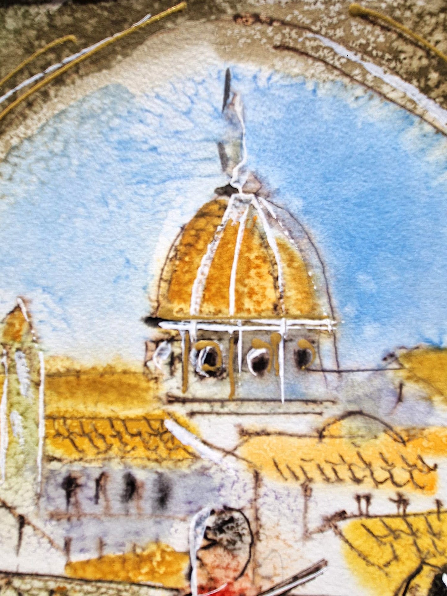 MICHAEL ROZENVAIN - Conductor & Musicians (UNIQUE - Watercolor) (Unframed)