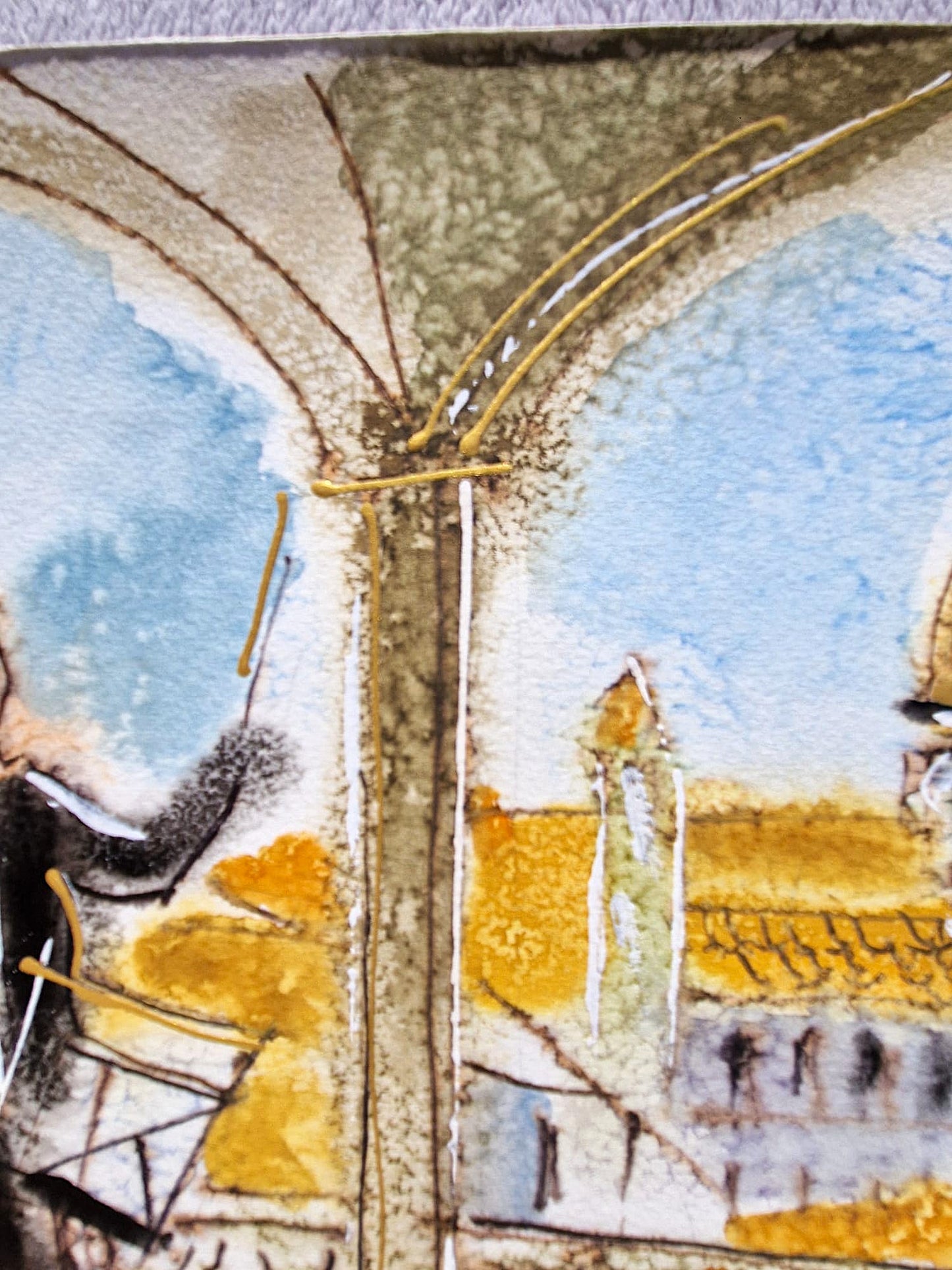 MICHAEL ROZENVAIN - Conductor & Musicians (UNIQUE - Watercolor) (Unframed)