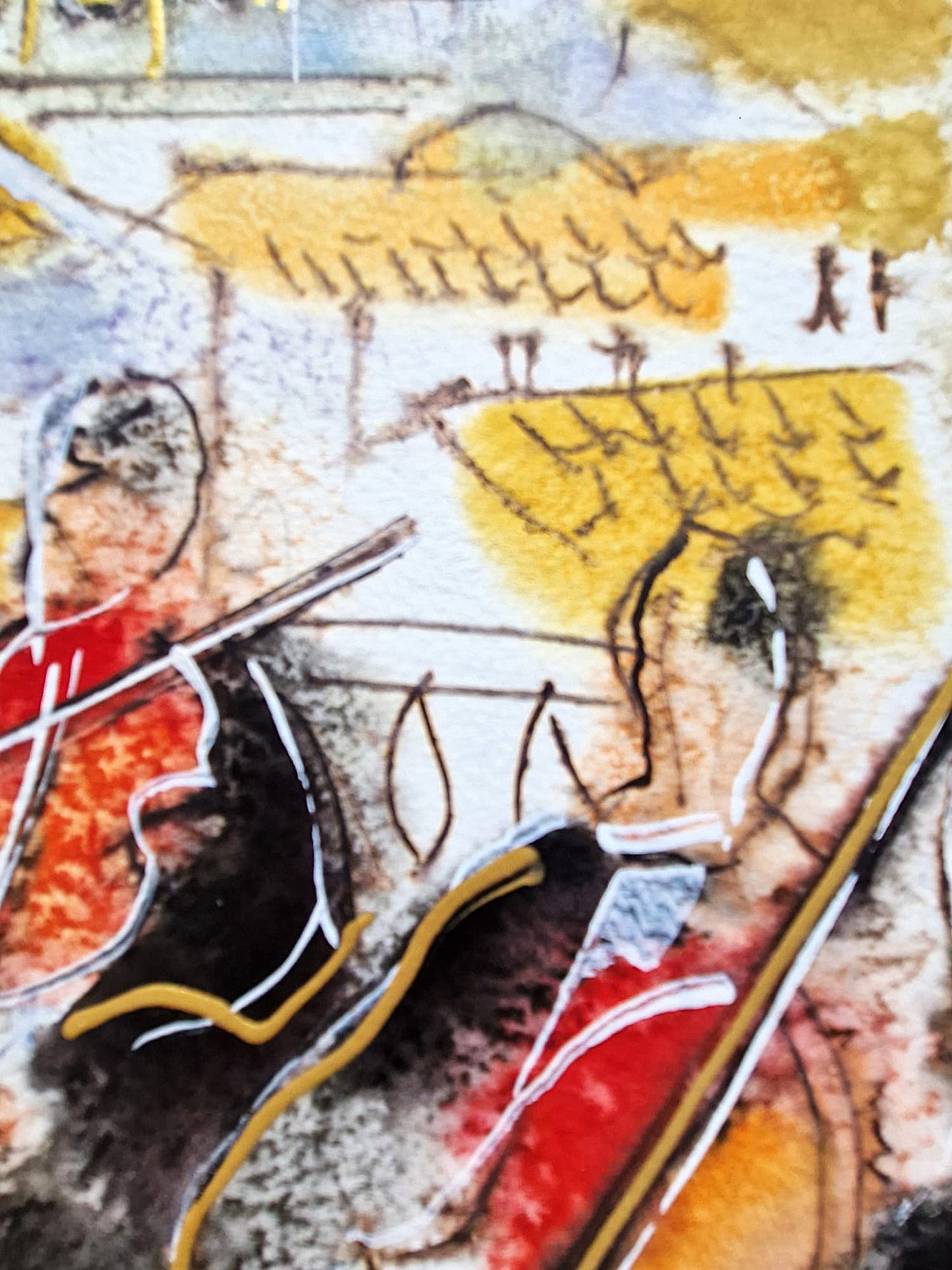 MICHAEL ROZENVAIN - Conductor & Musicians (UNIQUE - Watercolor) (Unframed)