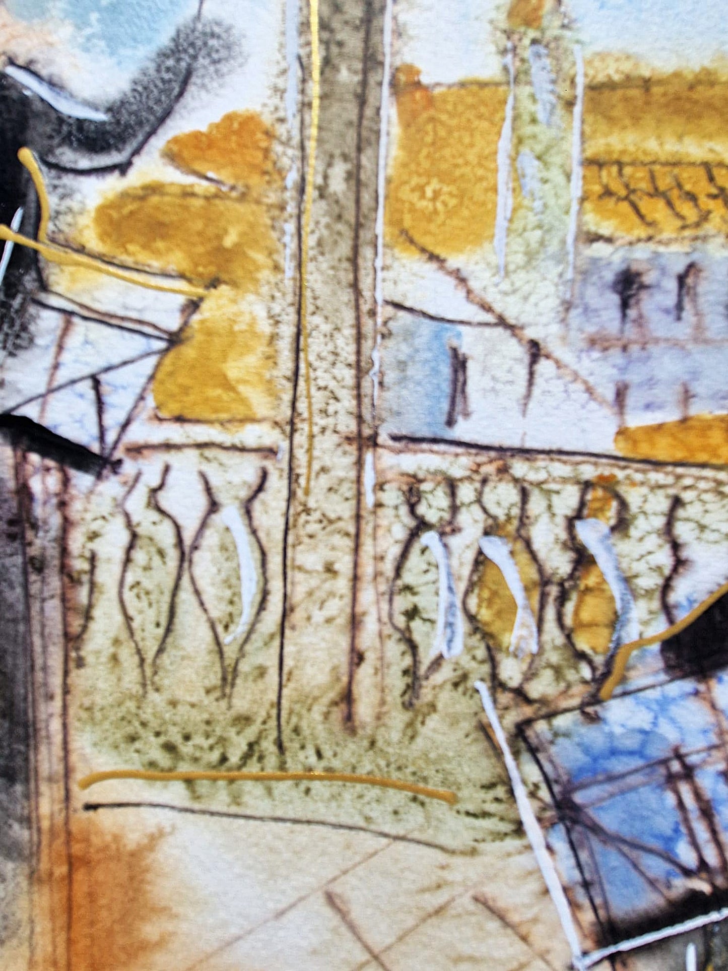 MICHAEL ROZENVAIN - Conductor & Musicians (UNIQUE - Watercolor) (Unframed)