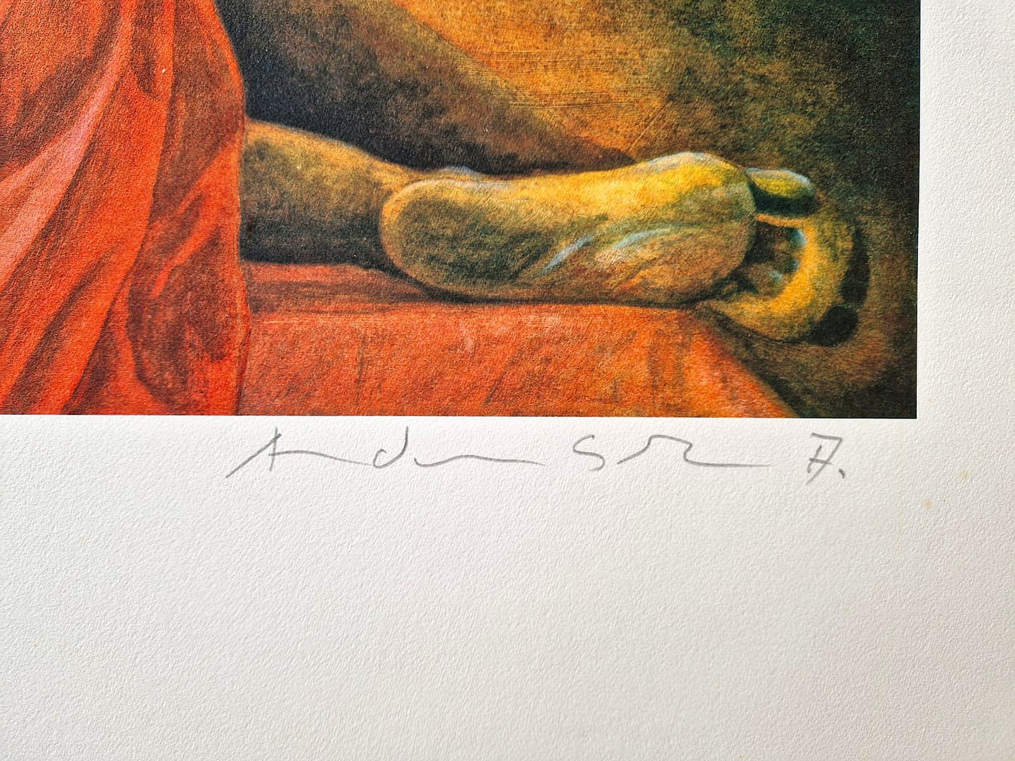 ANDREAS SCHOLZ - Akt mit Calla Links (Unframed), Lithograph
