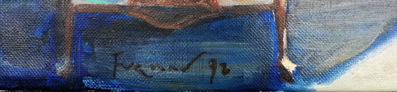 MARK FURMAN - Midnight Muse in Berlin  (UNIQUE - Oil painting )