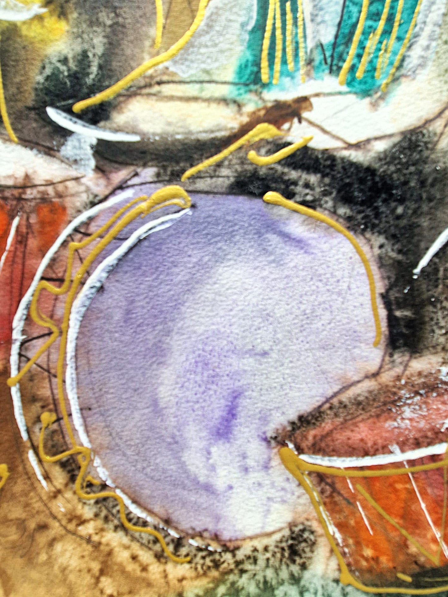 MICHAEL ROZENVAIN - Jazz Band (UNIQUE - Watercolor) (Unframed)