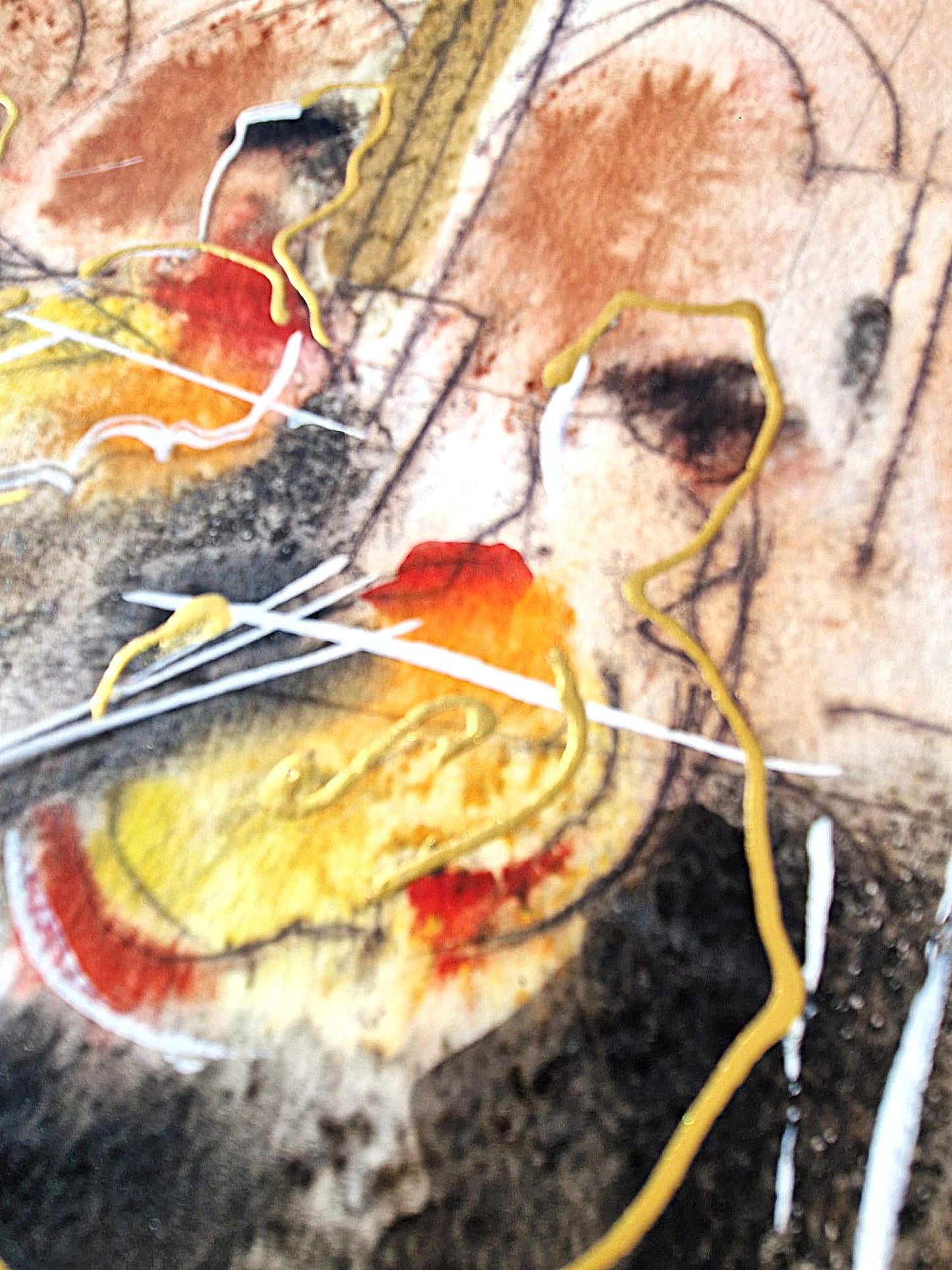 MICHAEL ROZENVAIN - Musical Venice  (UNIQUE - Watercolor) (Unframed)