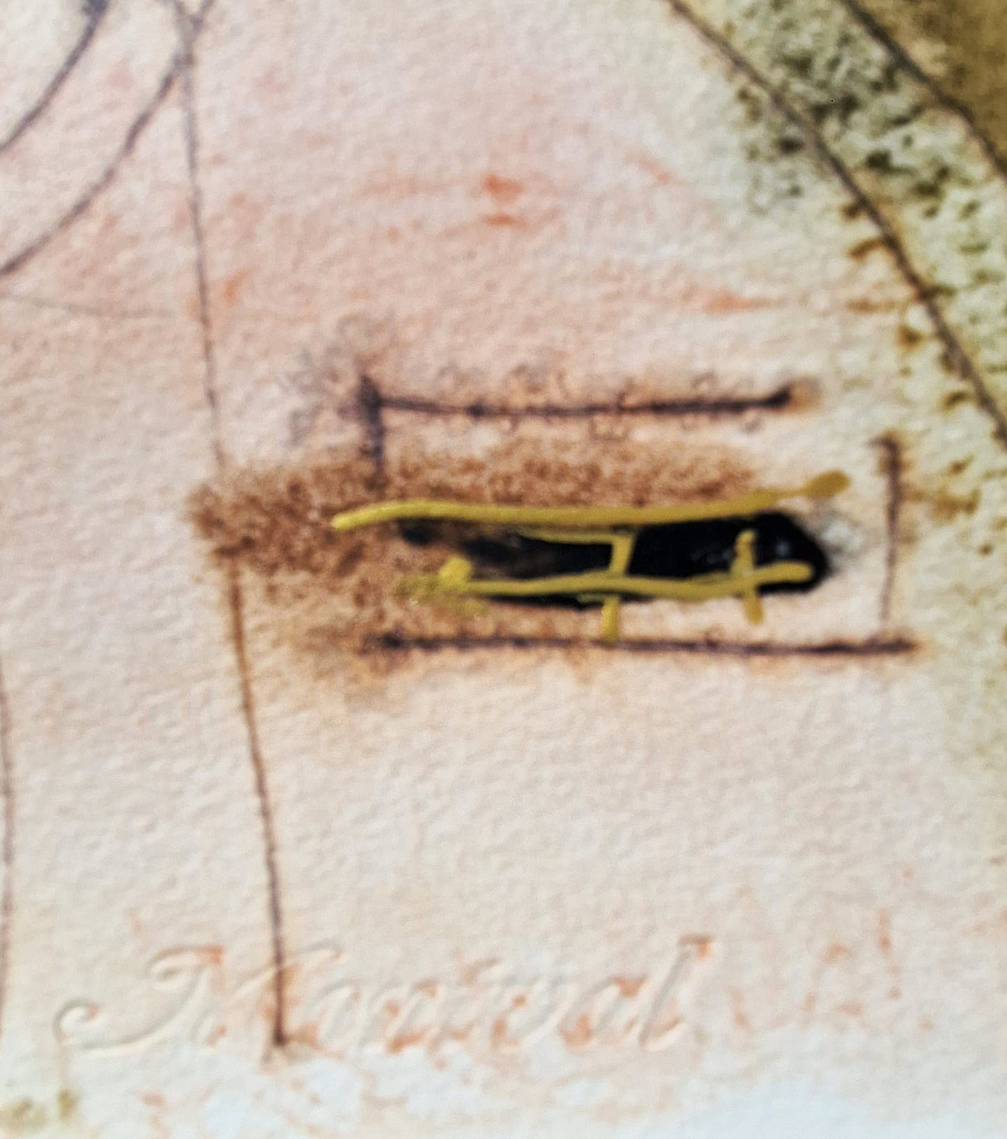 MICHAEL ROZENVAIN - Musical Venice  (UNIQUE - Watercolor) (Unframed)