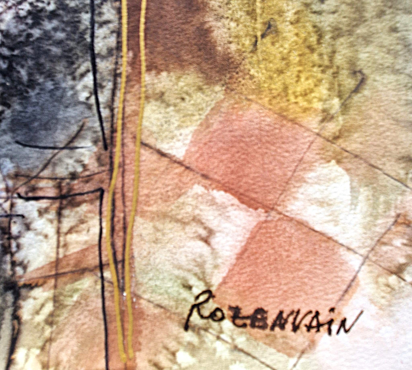 MICHAEL ROZENVAIN - Musical Florence (UNIQUE - Watercolor) (Unframed)