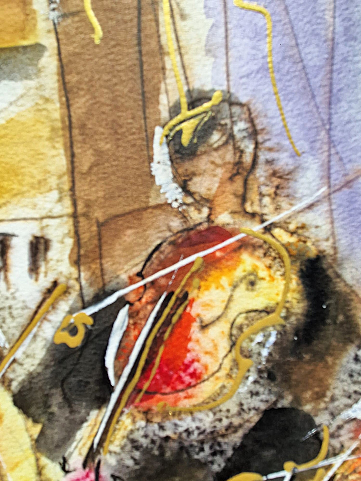 MICHAEL ROZENVAIN - Musical Florence (UNIQUE - Watercolor) (Unframed)