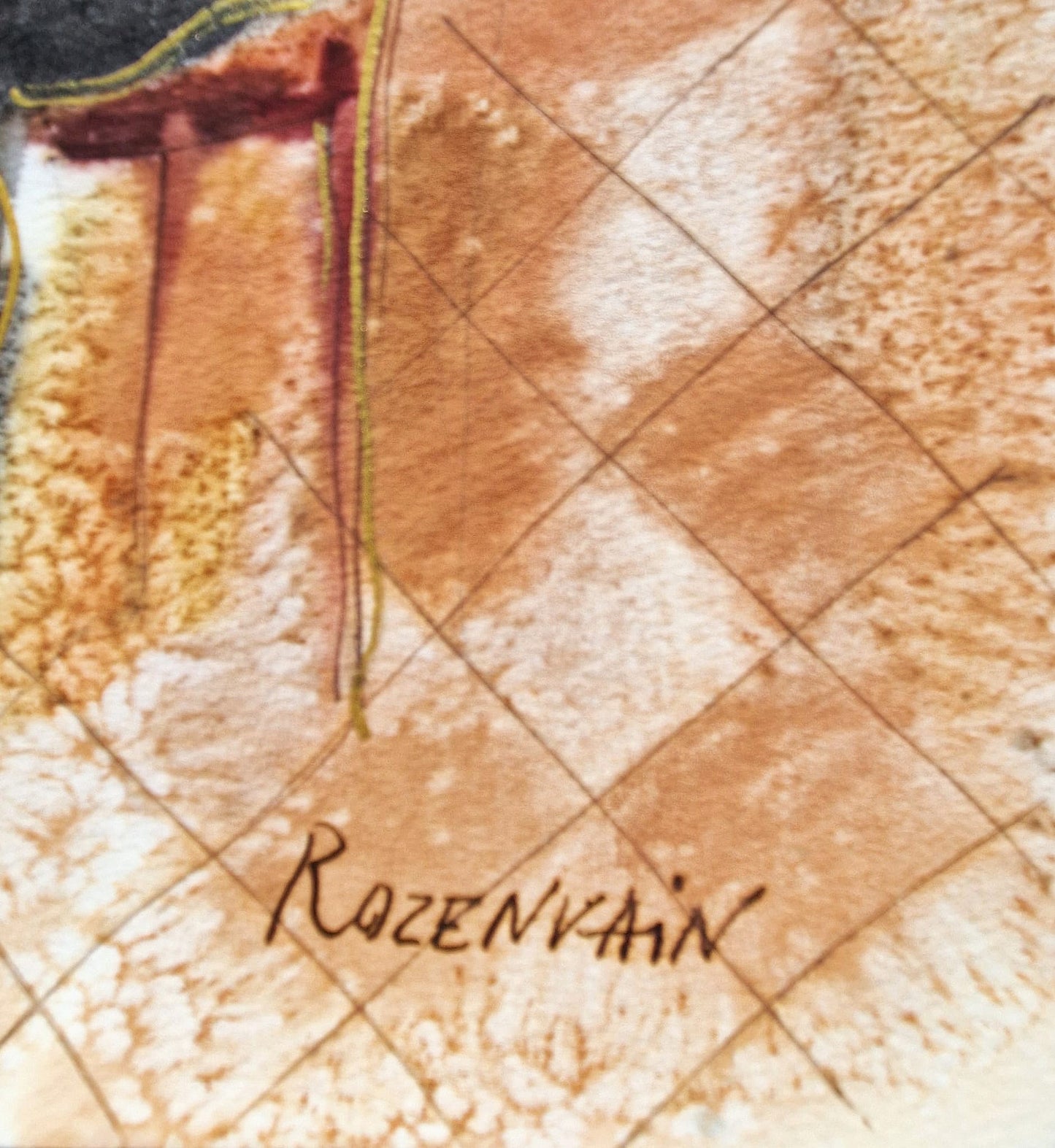 MICHAEL ROZENVAIN - Intimate Orchestra (UNIQUE - Watercolor) (Unframed)