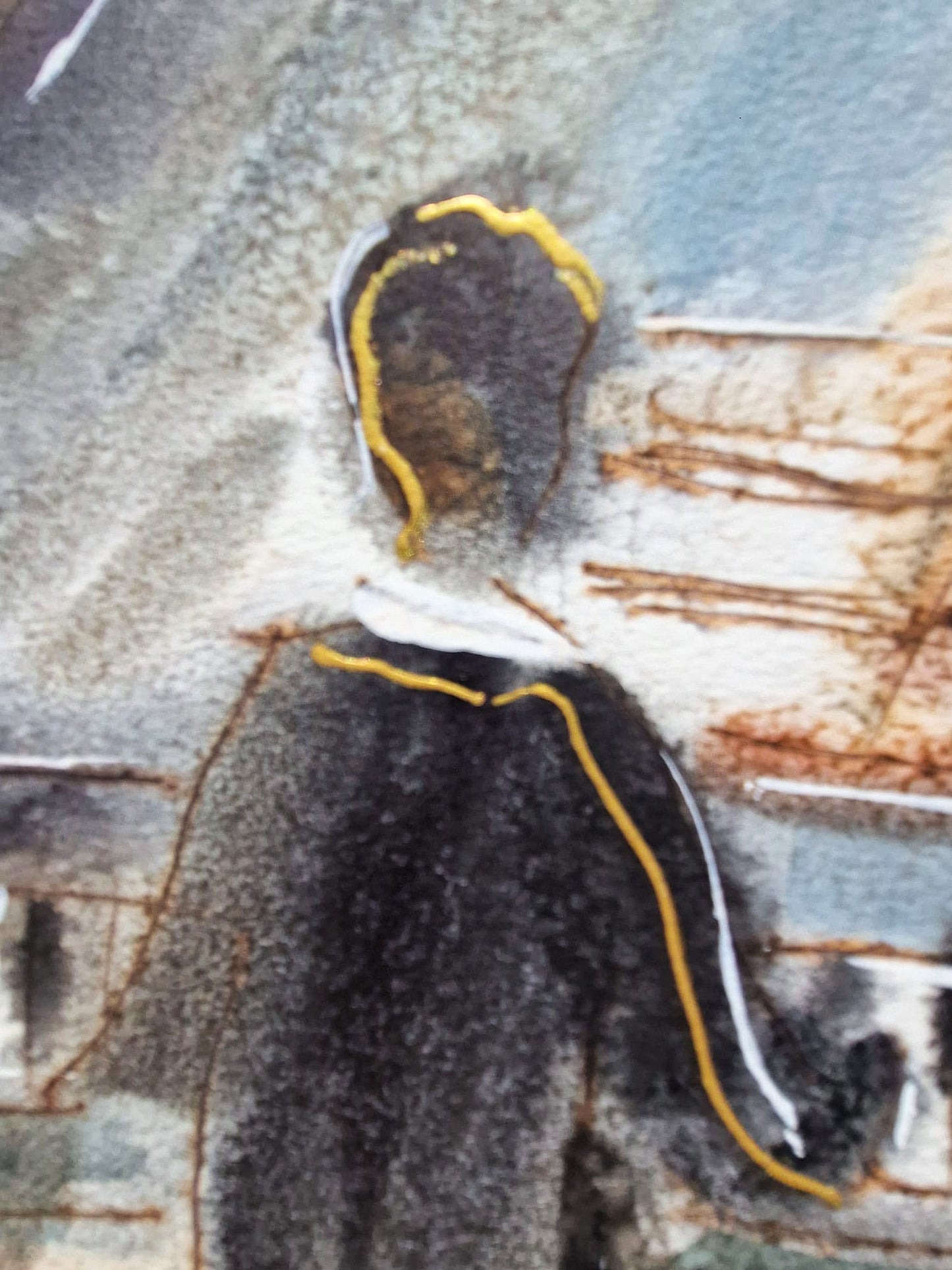 MICHAEL ROZENVAIN - Intimate Orchestra (UNIQUE - Watercolor) (Unframed)