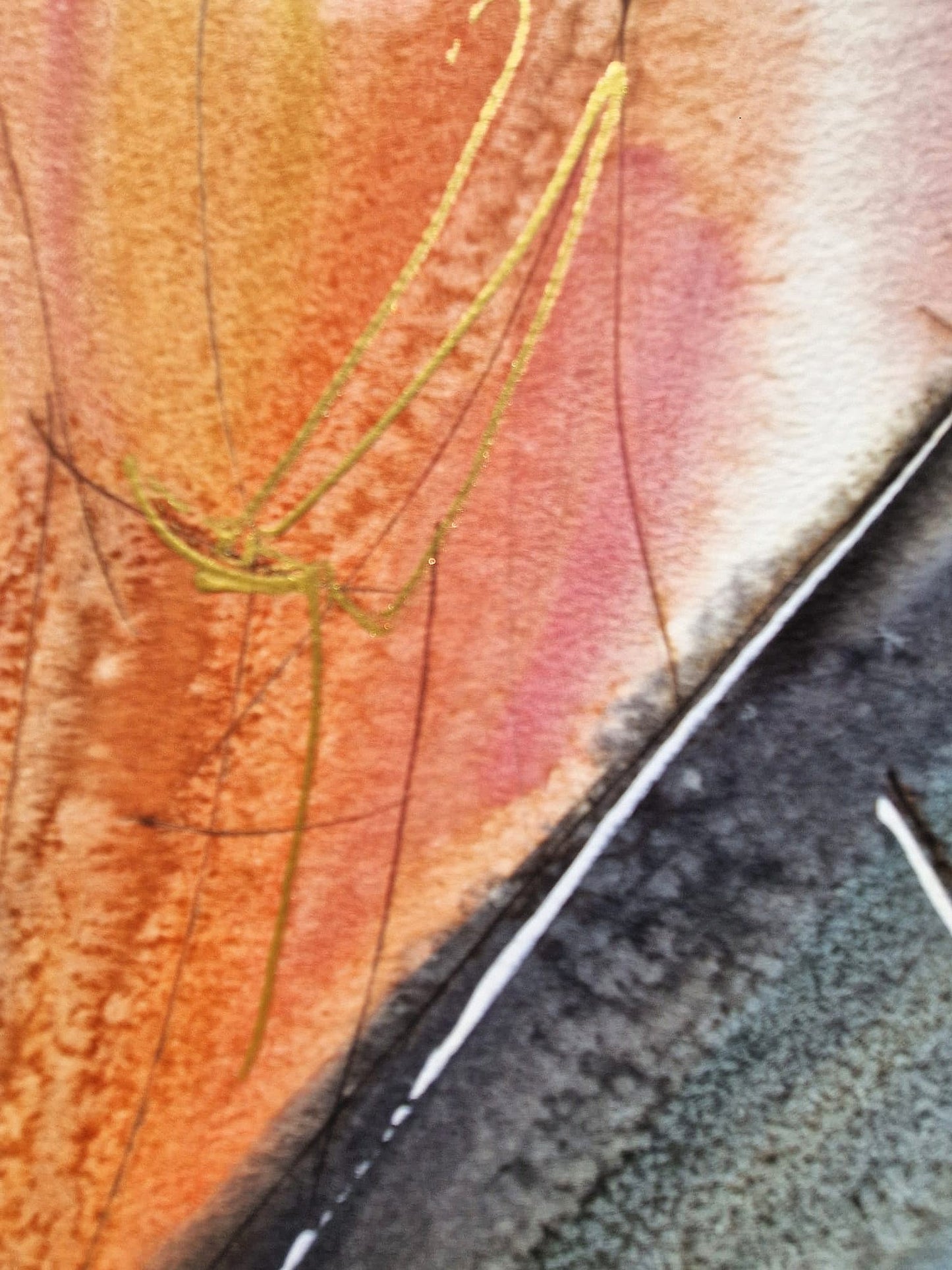 MICHAEL ROZENVAIN - Intimate Orchestra (UNIQUE - Watercolor) (Unframed)