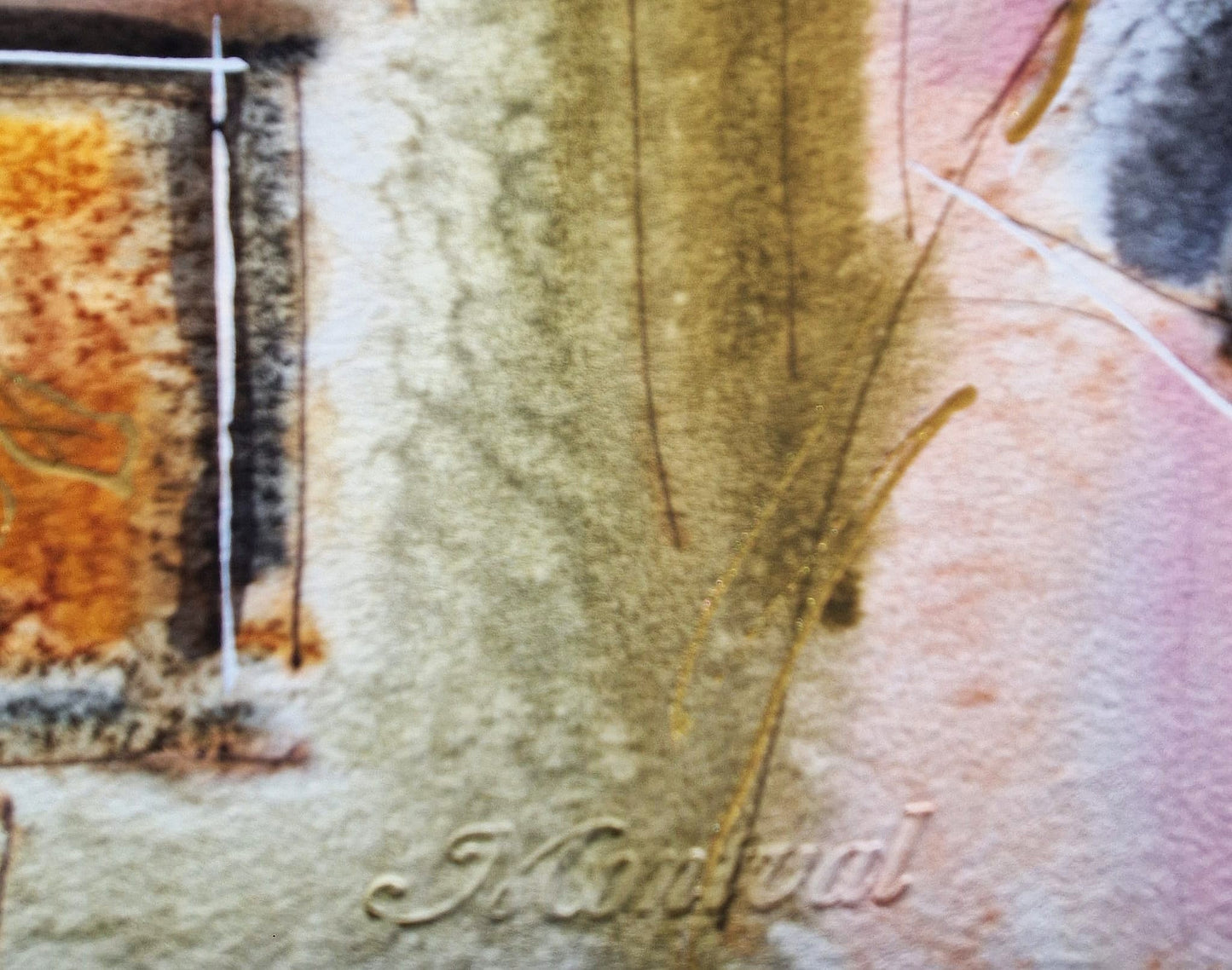 MICHAEL ROZENVAIN - Intimate Orchestra (UNIQUE - Watercolor) (Unframed)