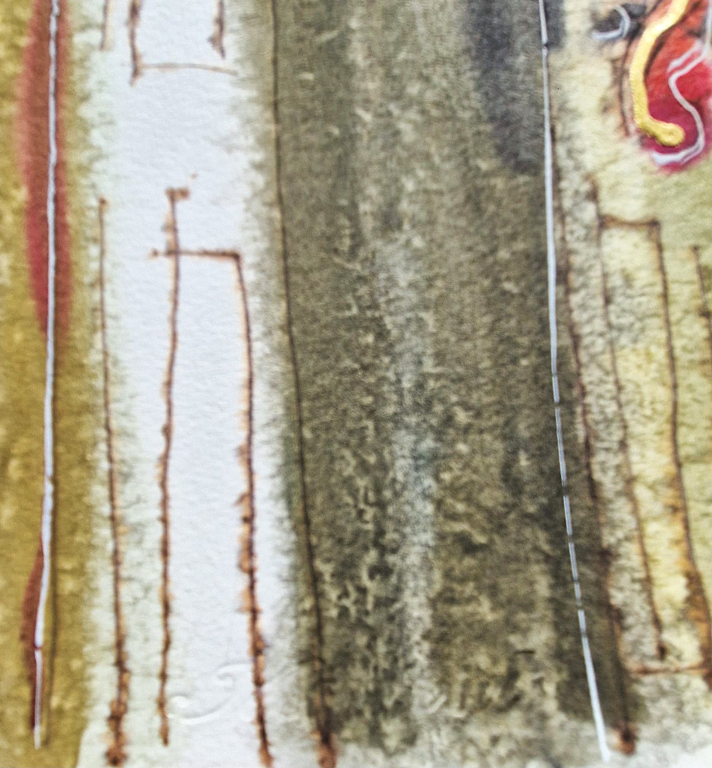 MICHAEL ROZENVAIN - Intimate Orchestra (UNIQUE - Watercolor) (Unframed)