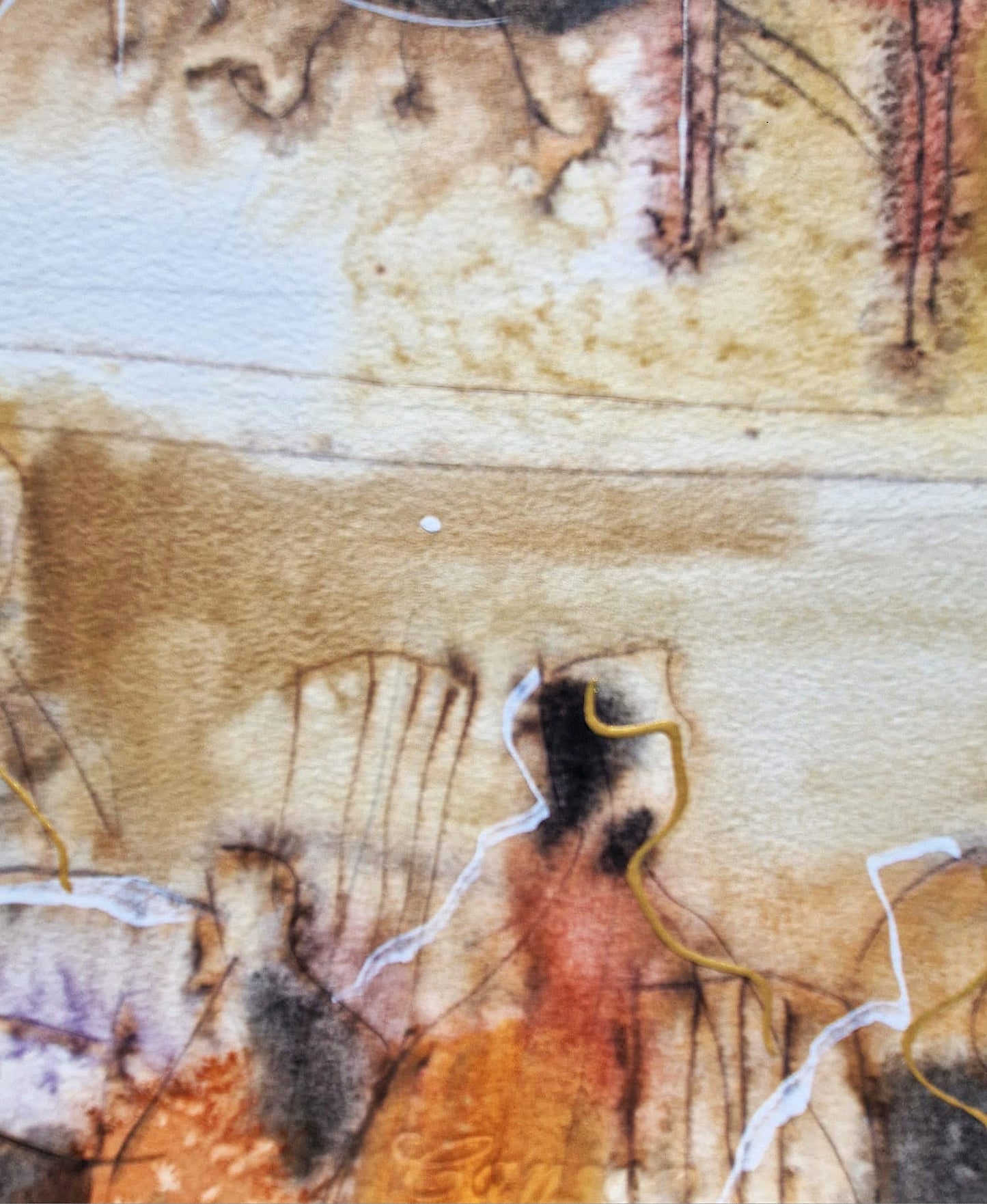 MICHAEL ROZENVAIN - Jazz Session (UNIQUE - Watercolor) (Unframed)