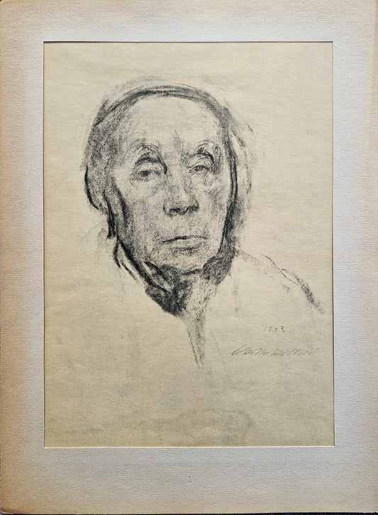 Käthe Kollwitz – Autoportrét (bez rámu), vysokokvalitná svetlotlač
