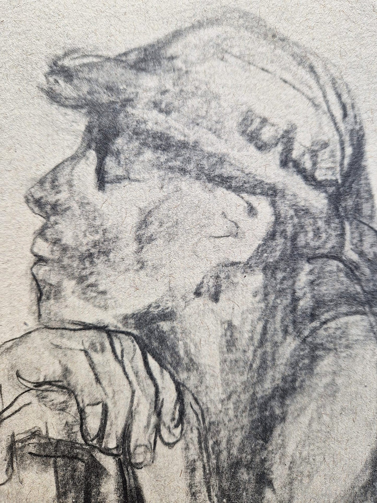 Käthe Kollwitz - Study for Professor Breyfig's Gravestone (Unframed), High-Quality Collotype Print