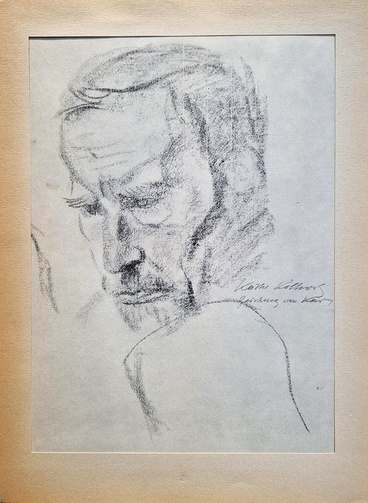 Käthe Kollwitz - Portrait of Karl Kollwitz (Unframed), High-Quality Collotype Print