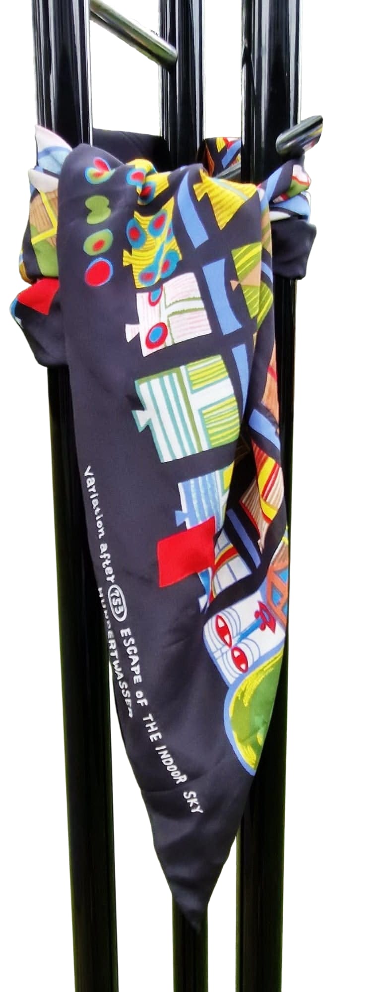 FRIEDENSREICH HUNDERTWASSER - Escape of the Indoor Sky ( Ladies Scarf ) Art Print from Gallery